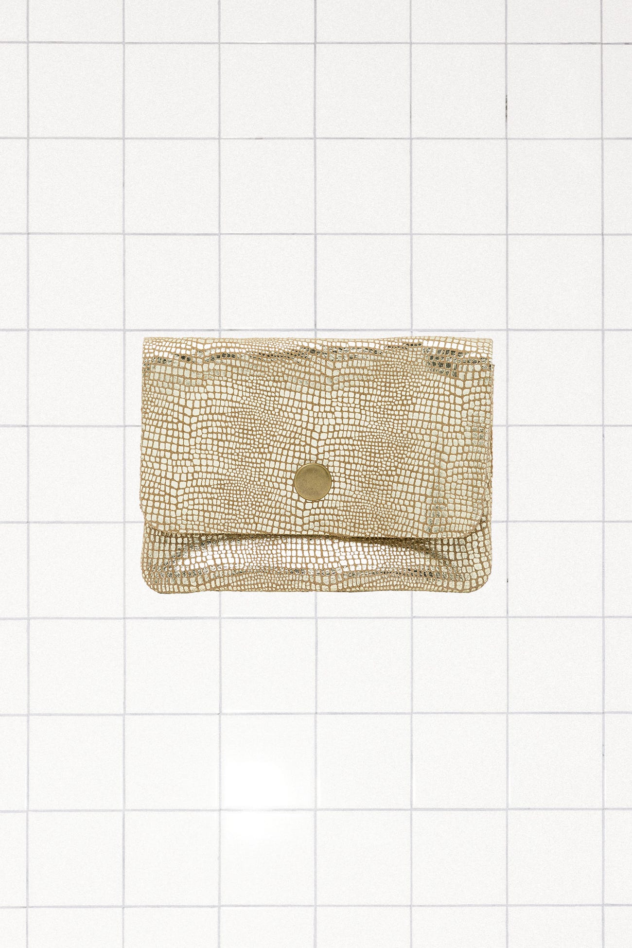 Glitzy leather purse