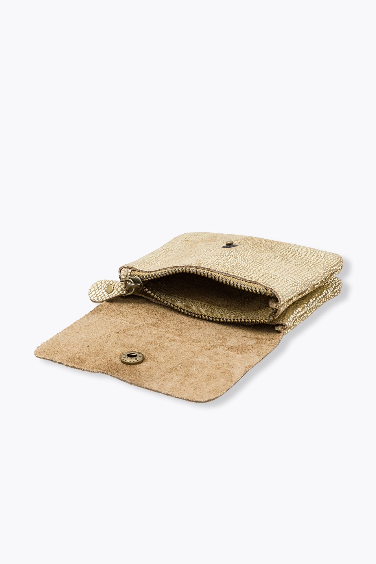 Glitzy leather purse