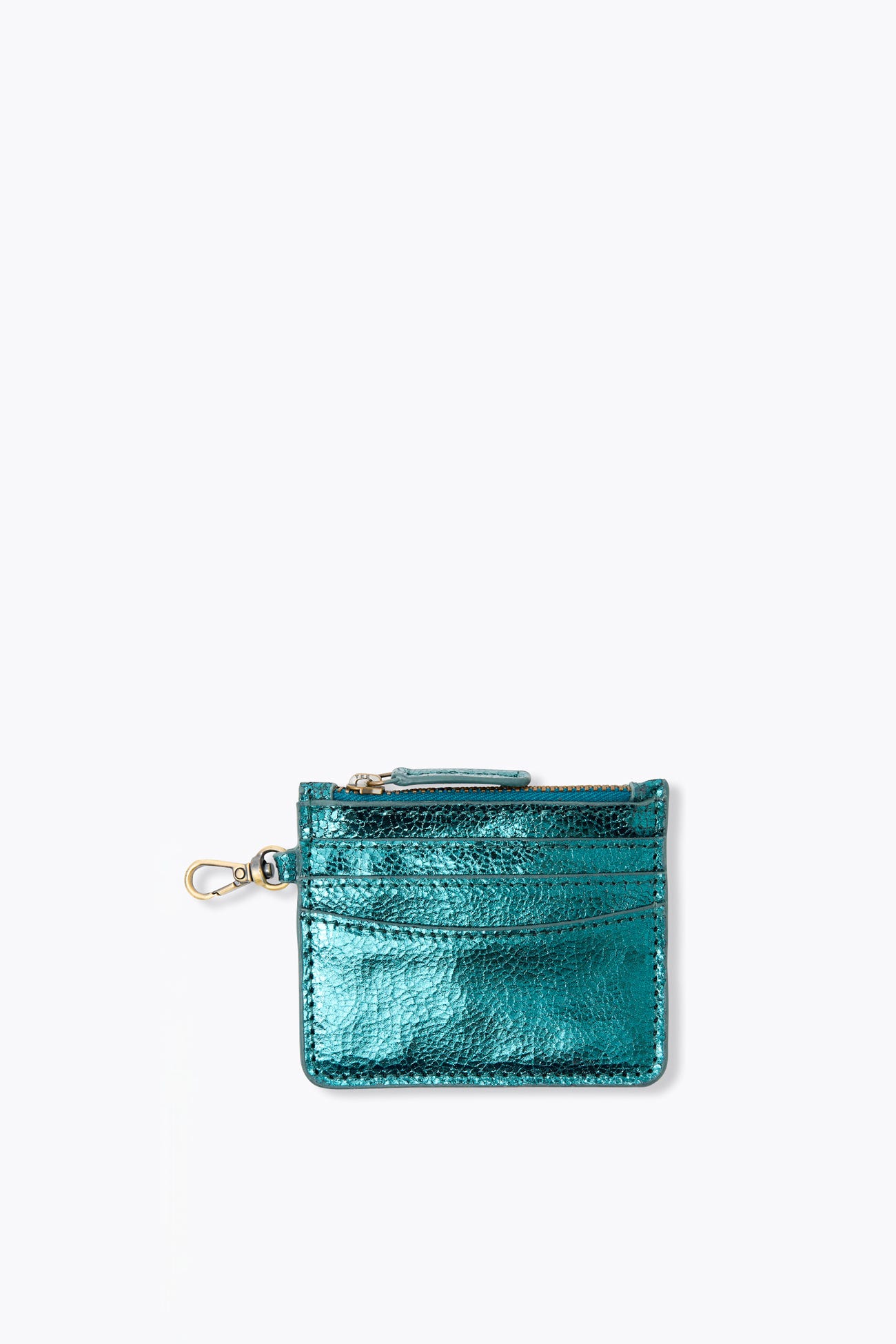Porte-cartes en cuir irisé