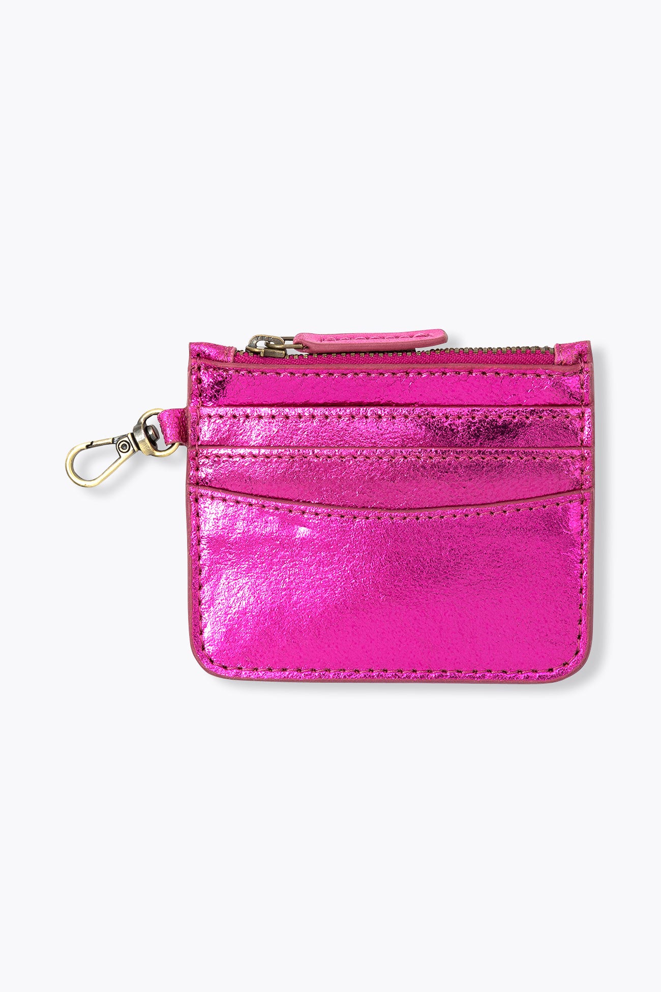 Glitzy leather cardholder