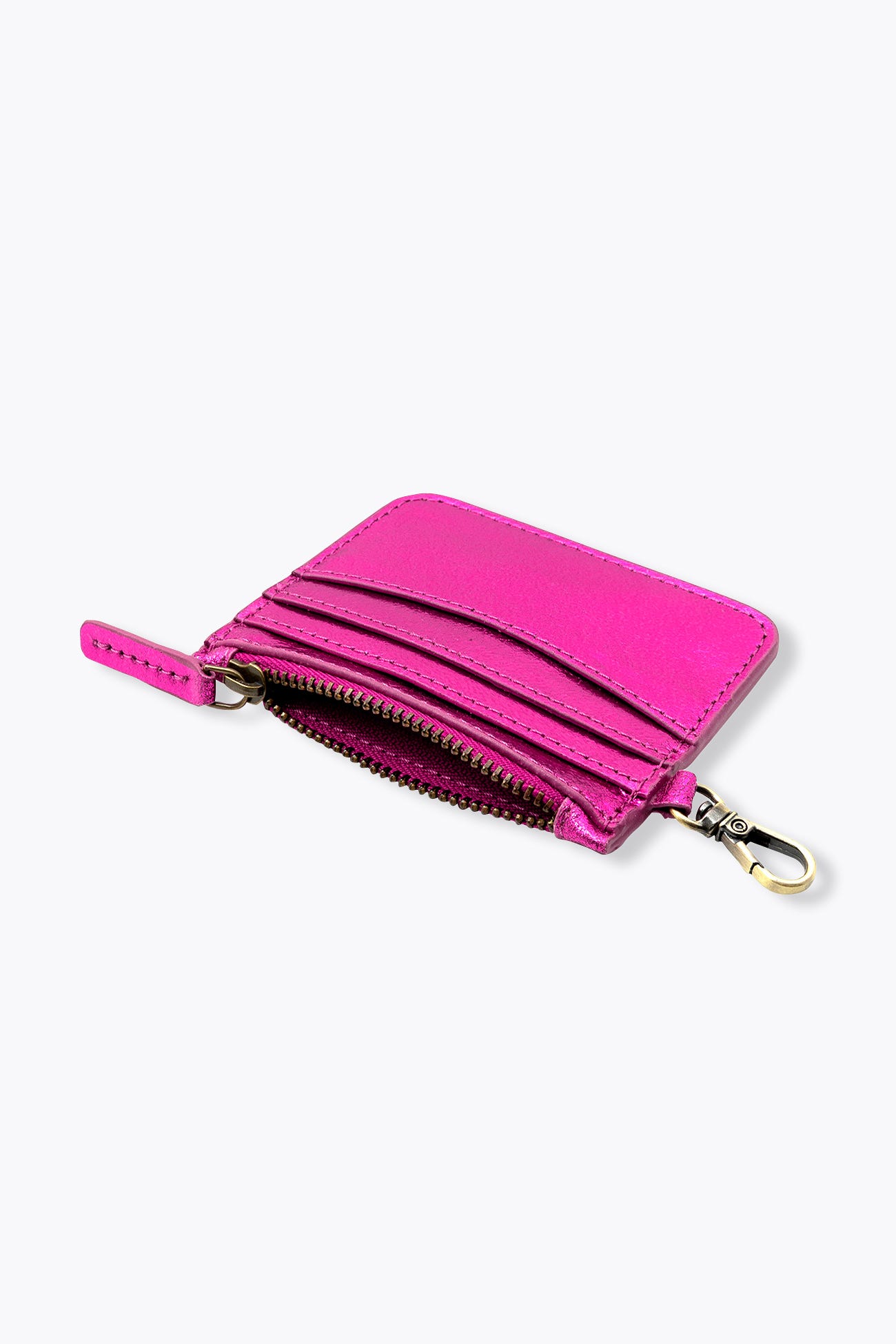 Glitzy leather cardholder