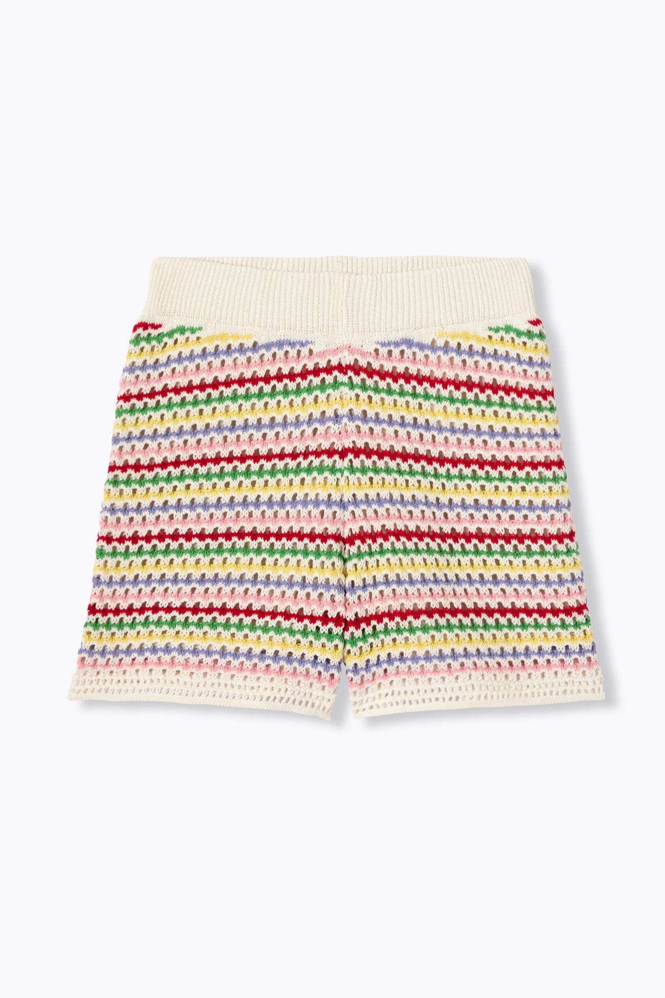 Short de crochet a rayas