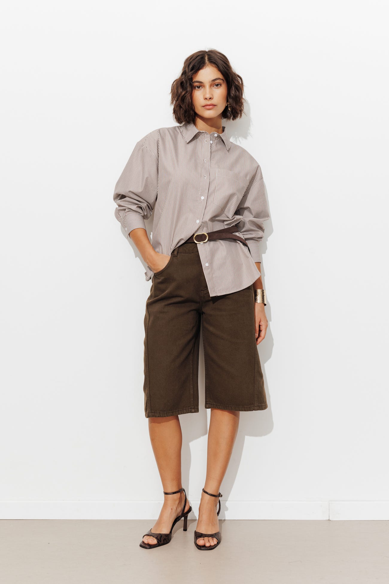 Bermuda en jean Femme