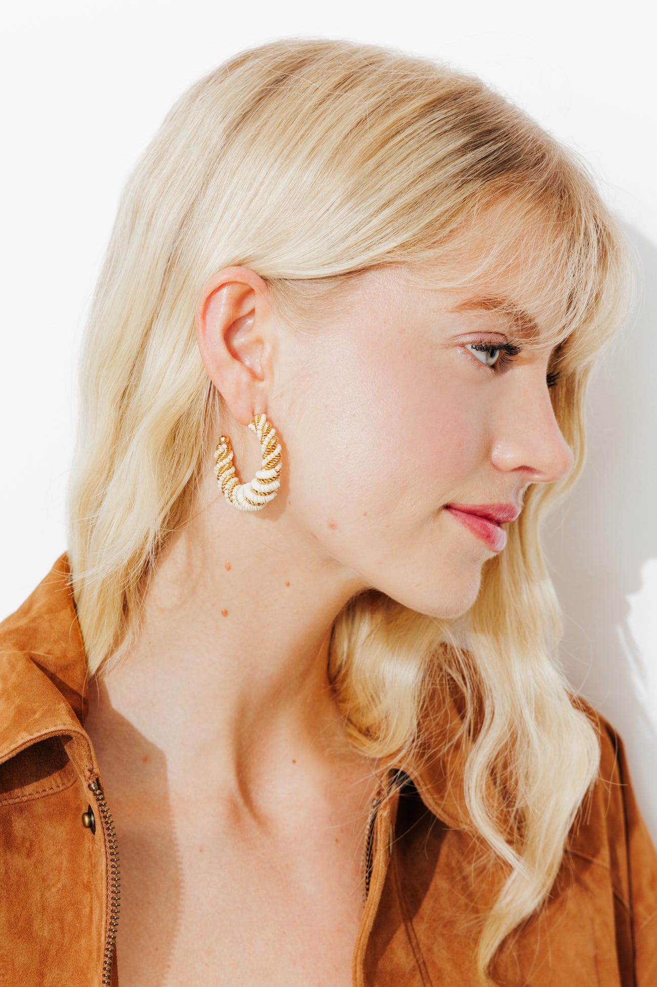 Fancy hoop earrings
