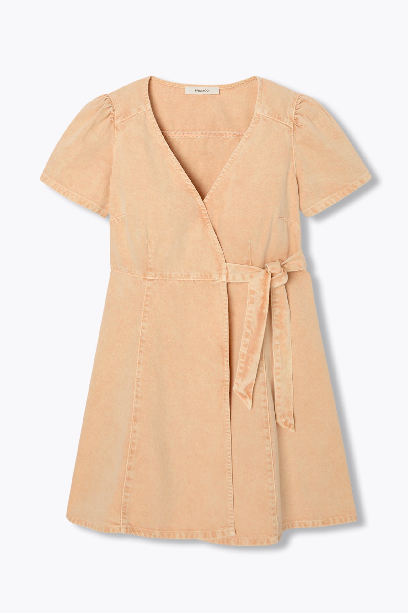 Short crossover dress - Apricot