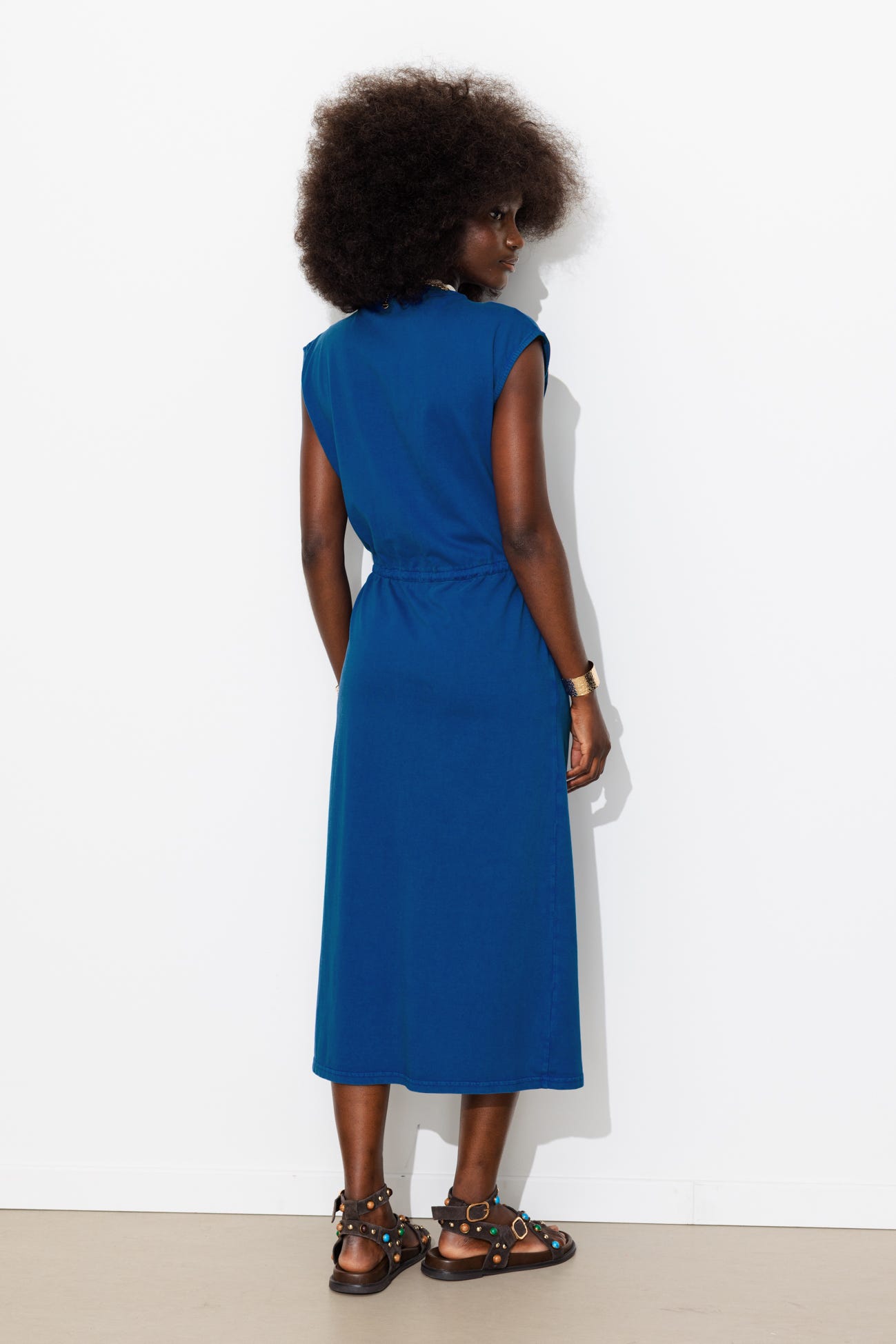Vestido midi de punto