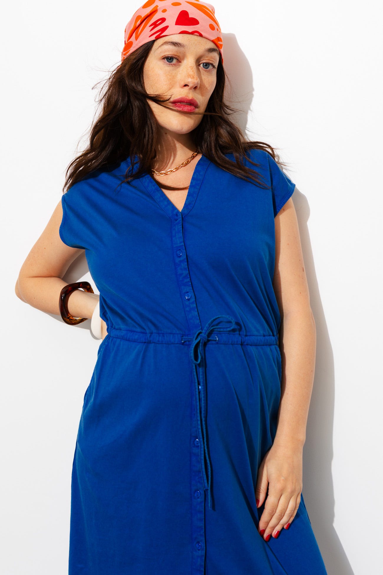 Vestido midi de punto