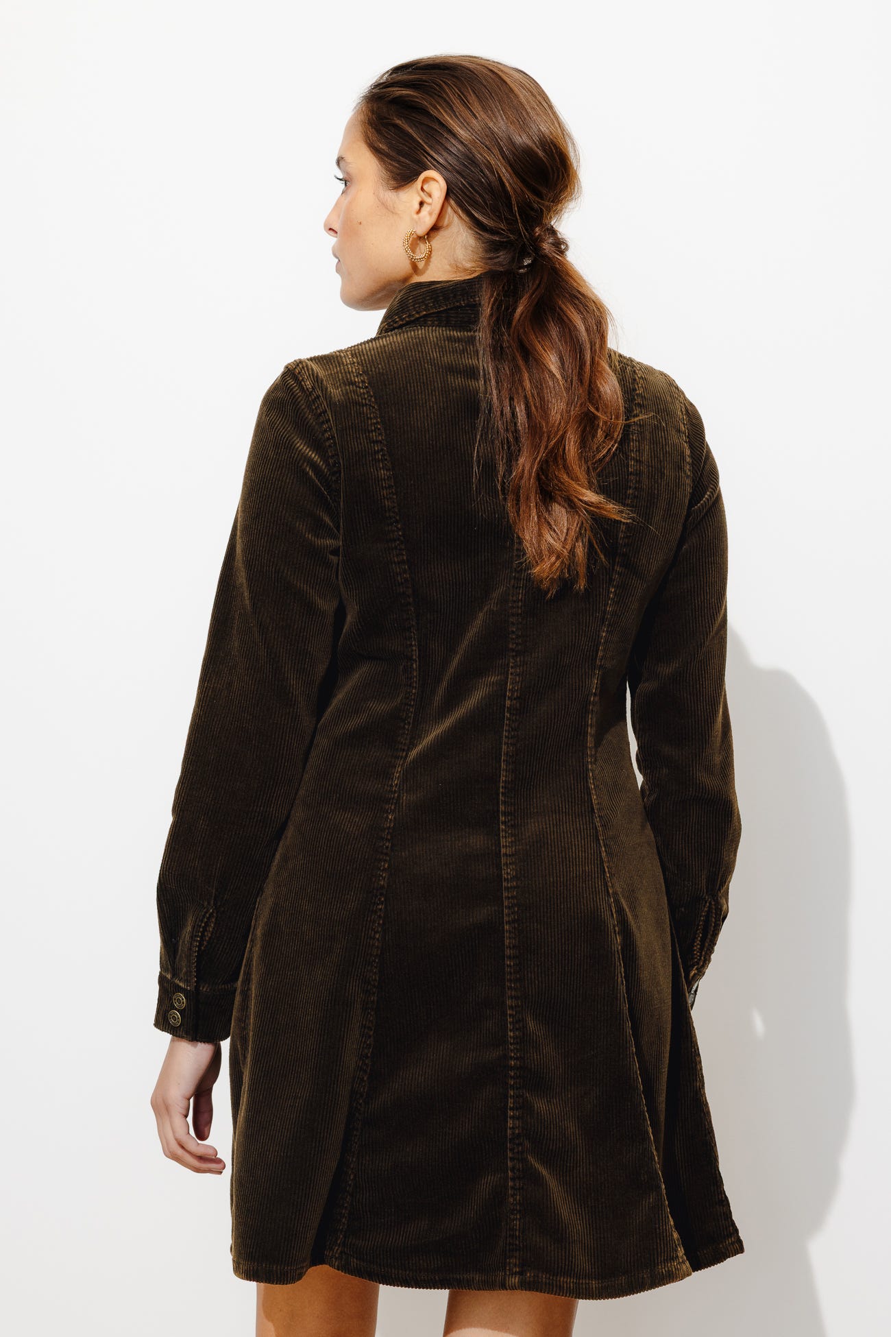 Robe en velours côtelé Femme