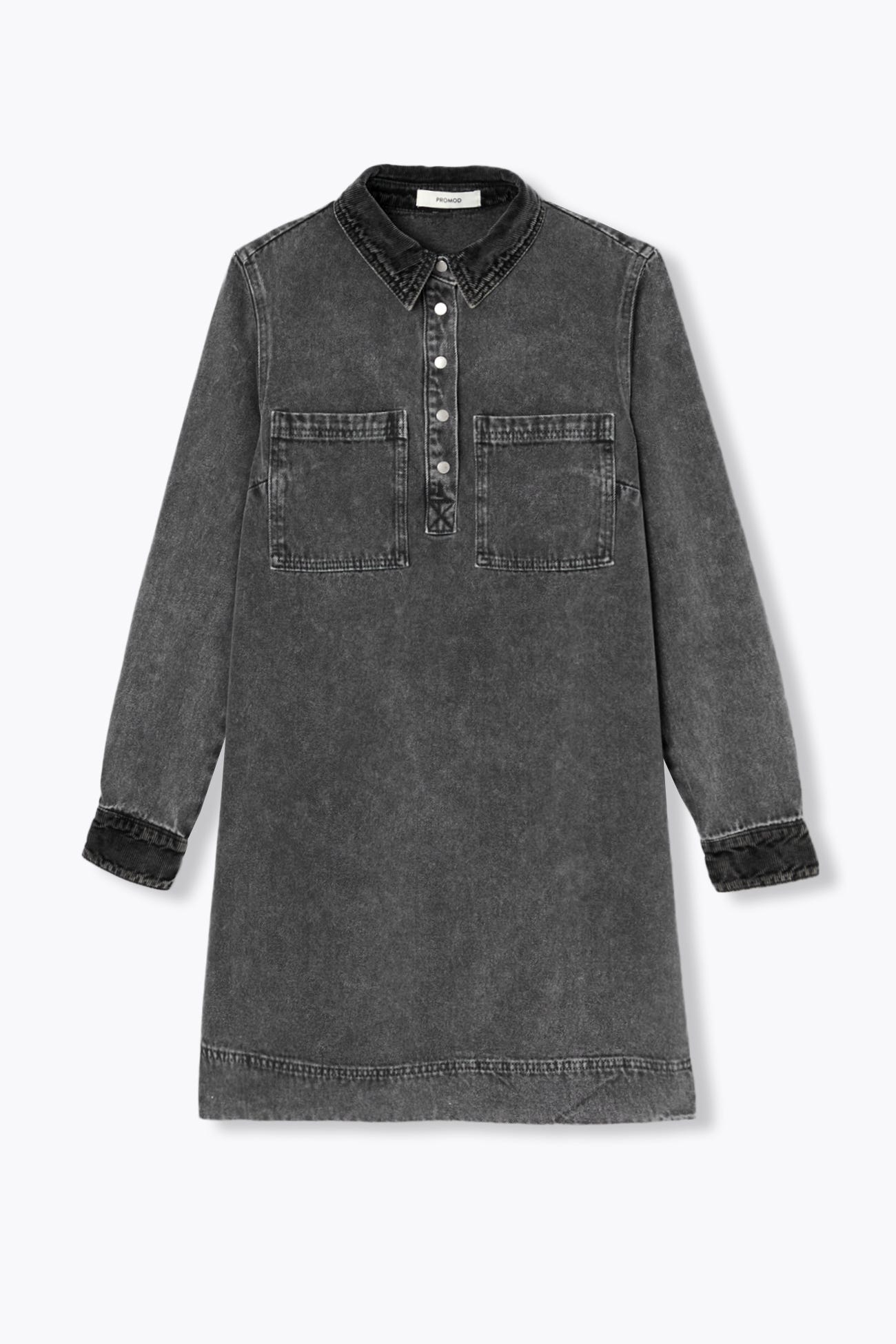 Short denim dress