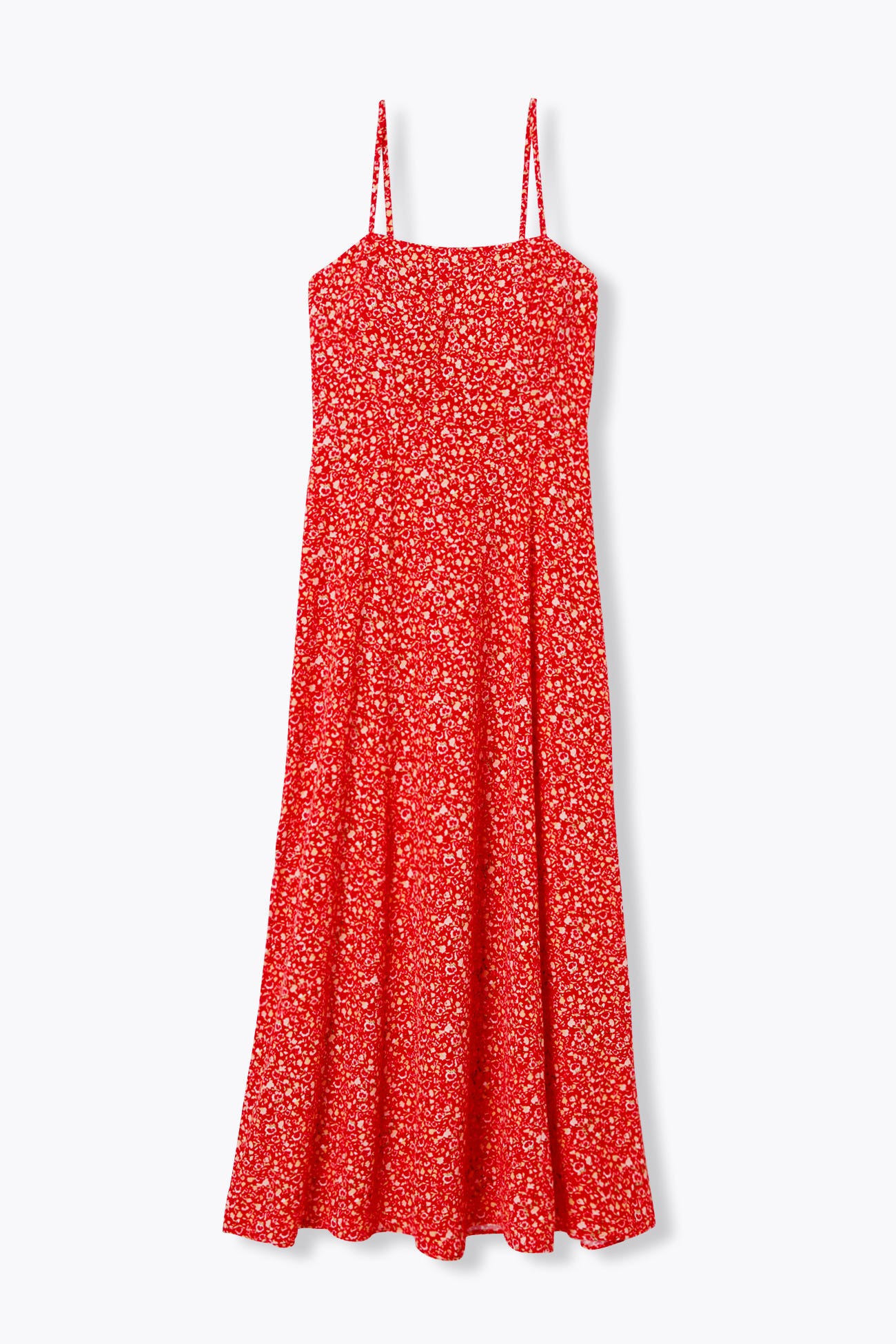 Robe longue à fines bretelles