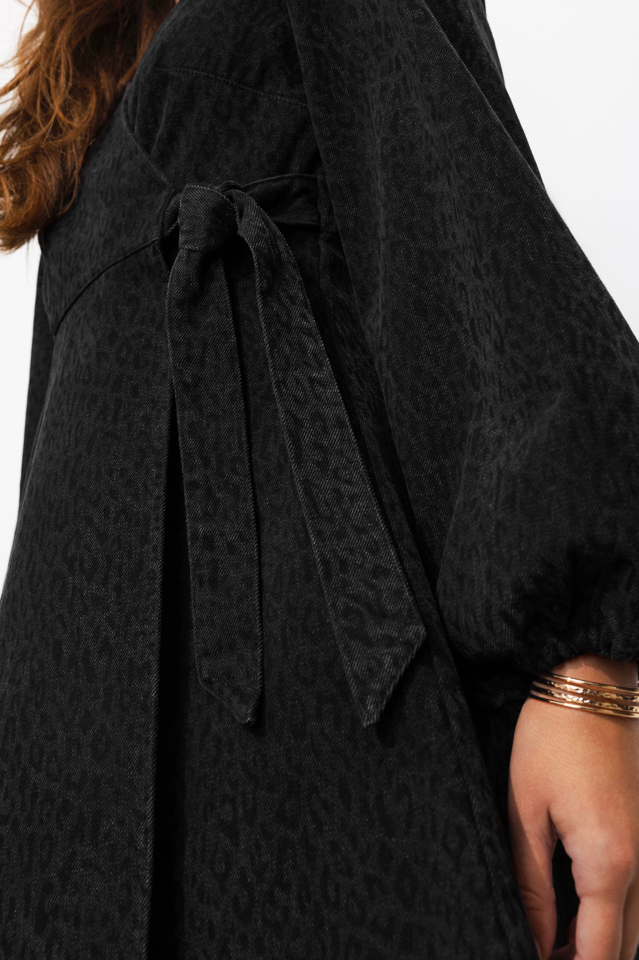 Crossover leopard dress