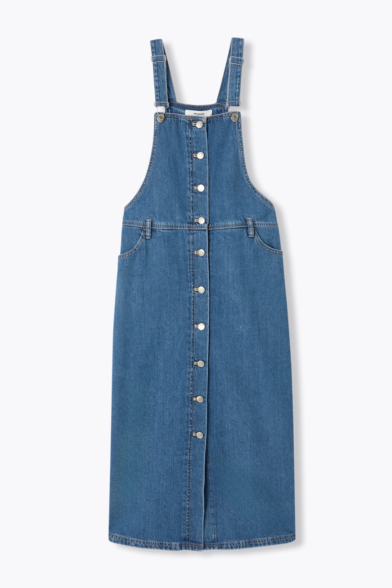 Jeans-Latzkleid