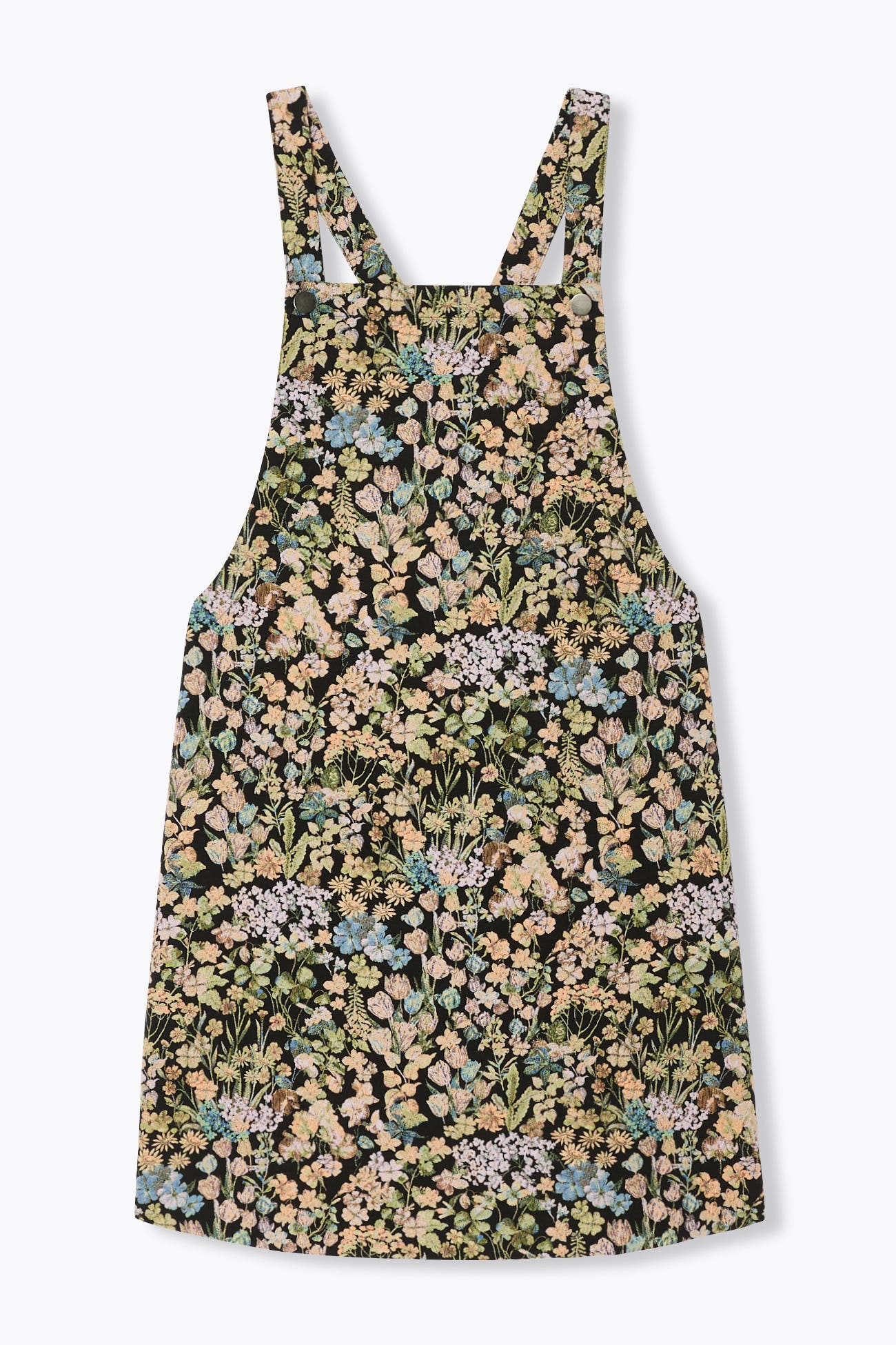 Short floral jacquard dress