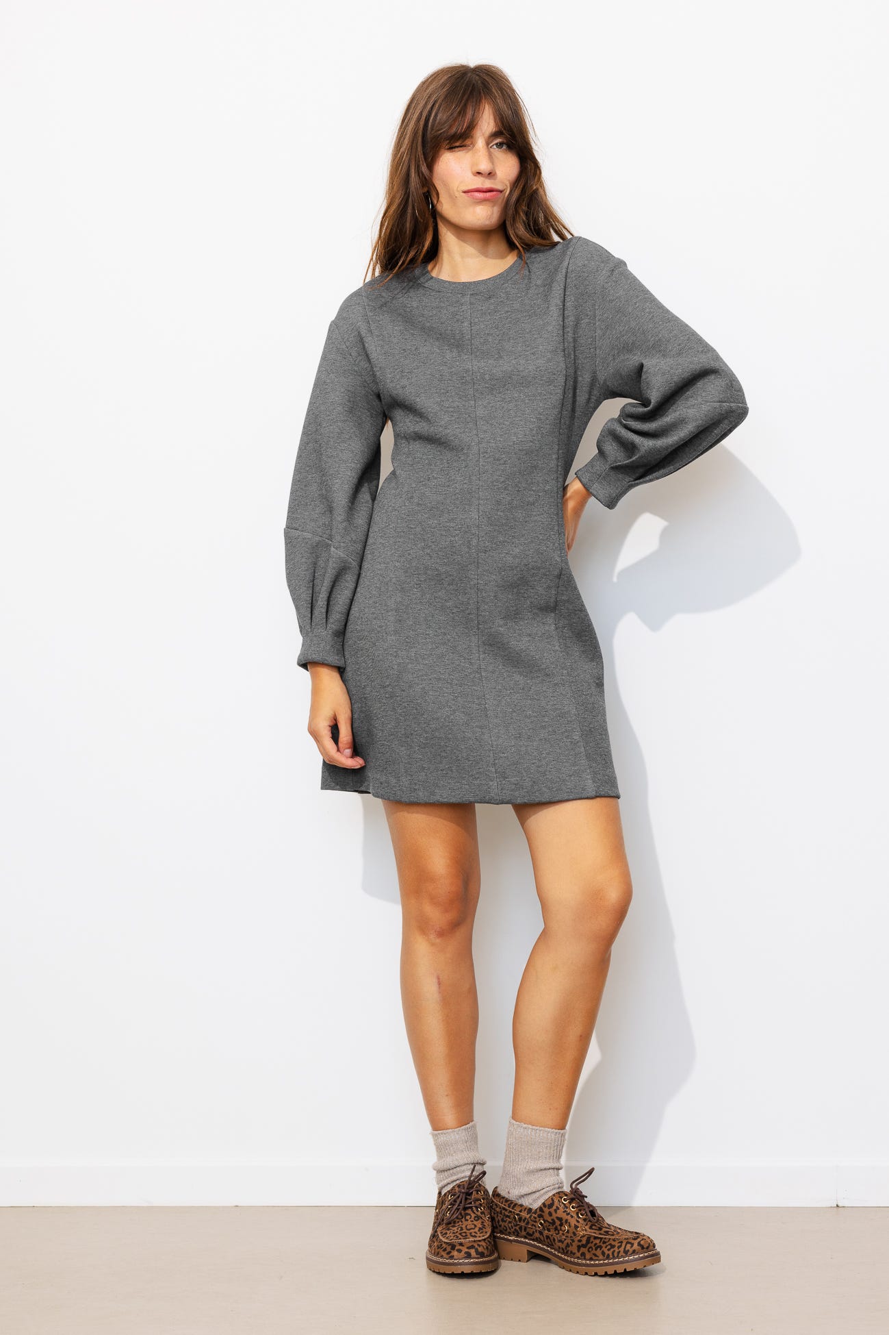Short milano jersey dress