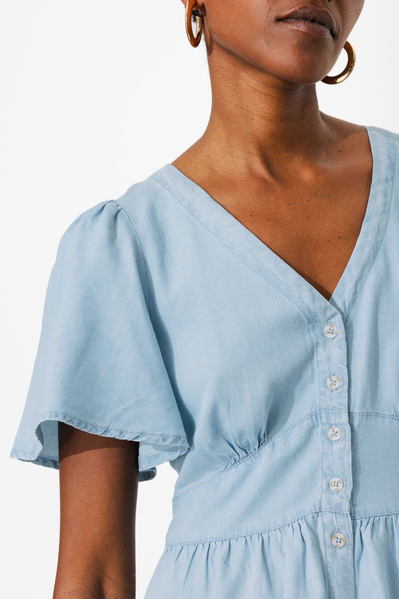 Robe longue en lyocell Femme