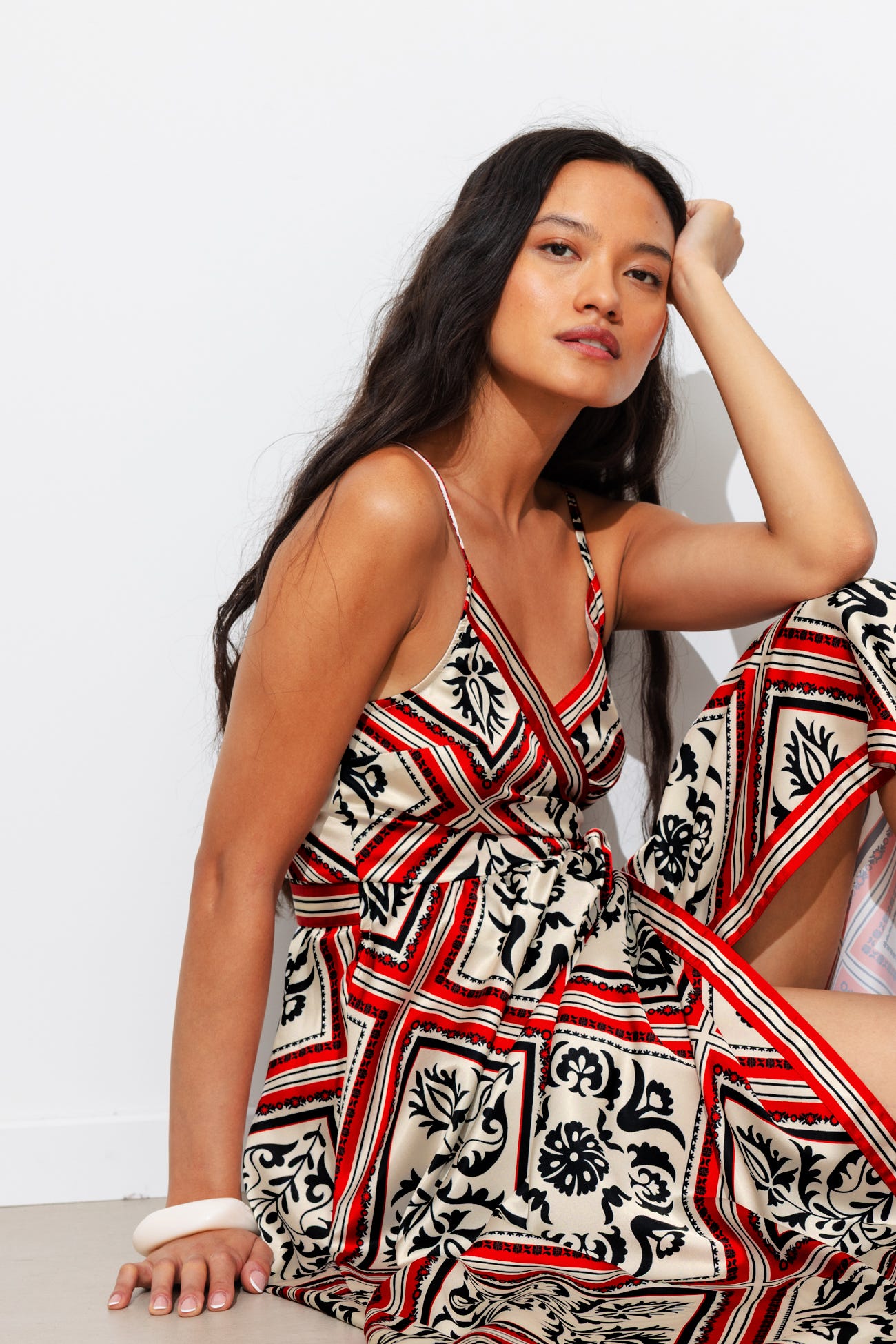 Robe longue imprimée Femme