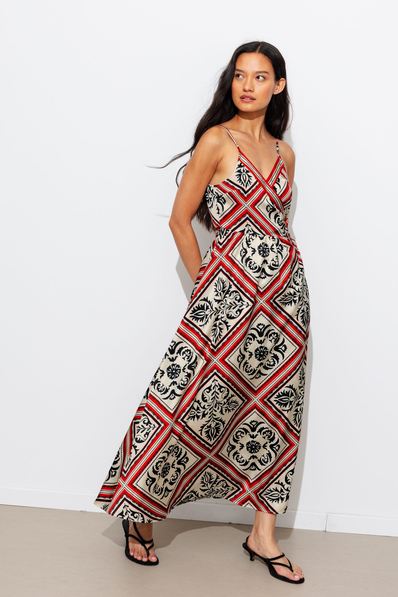 Robe longue imprimée Femme