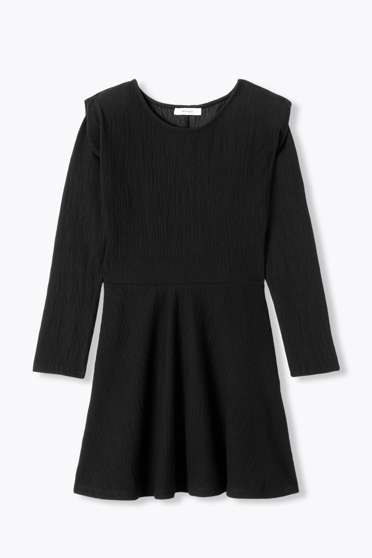 Robe courte épaulée en jersey