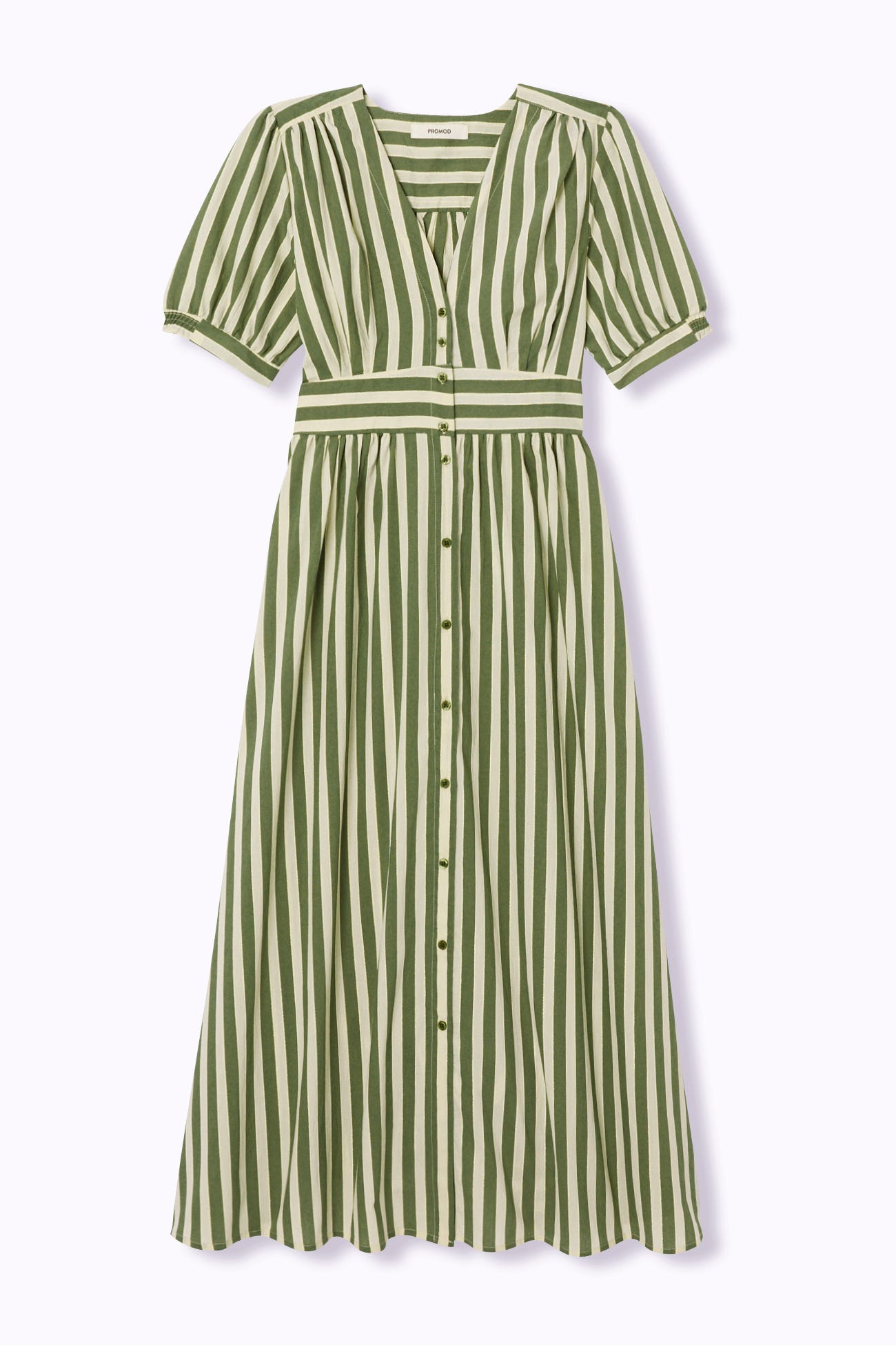 Robe longue rayée Femme