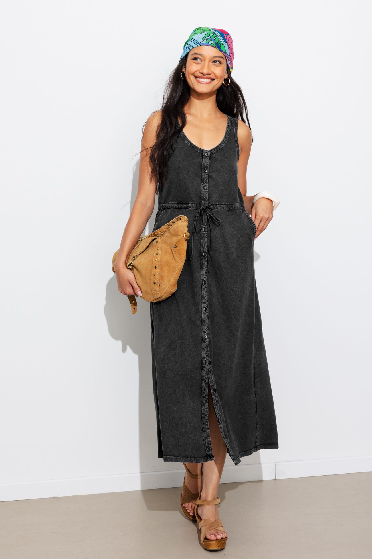 Vestido-camiseta liso