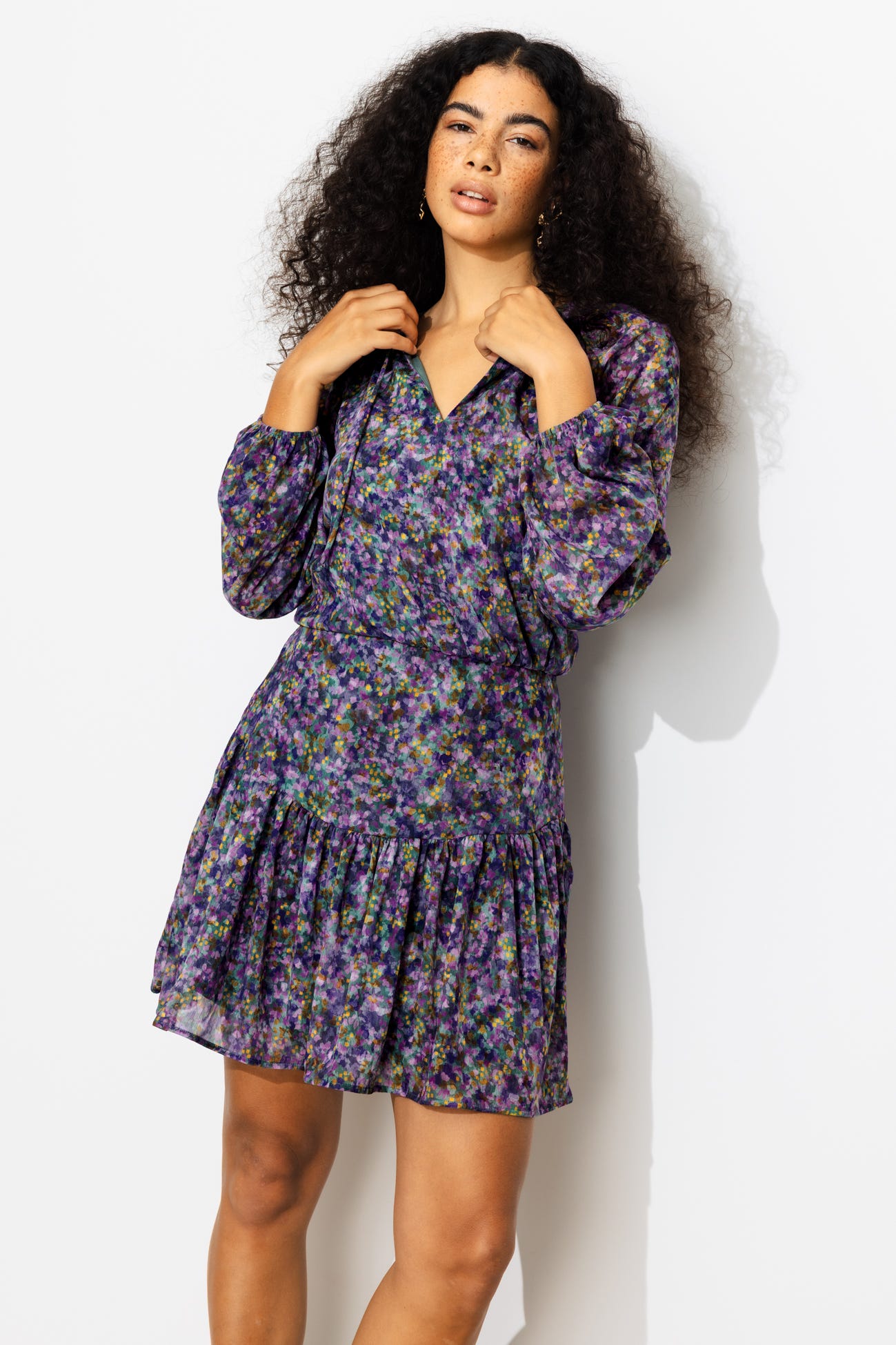 Short patterned dress