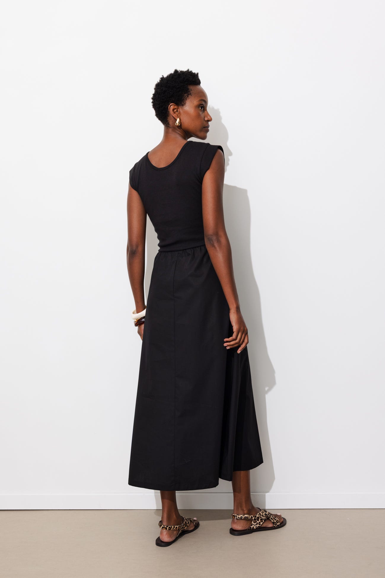Robe-débardeur unie Femme