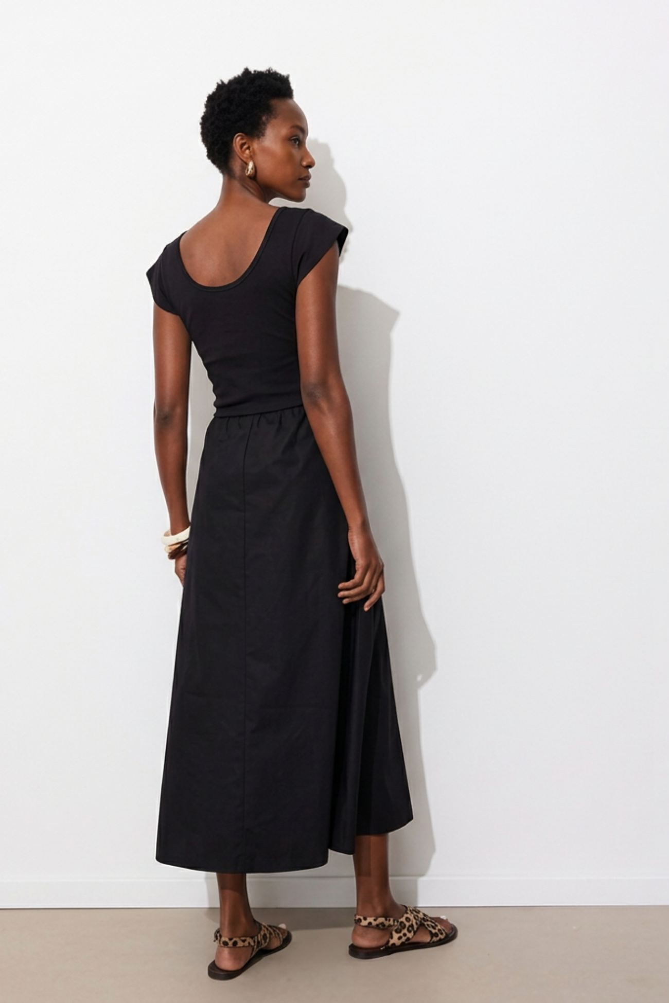 Robe-débardeur unie Femme