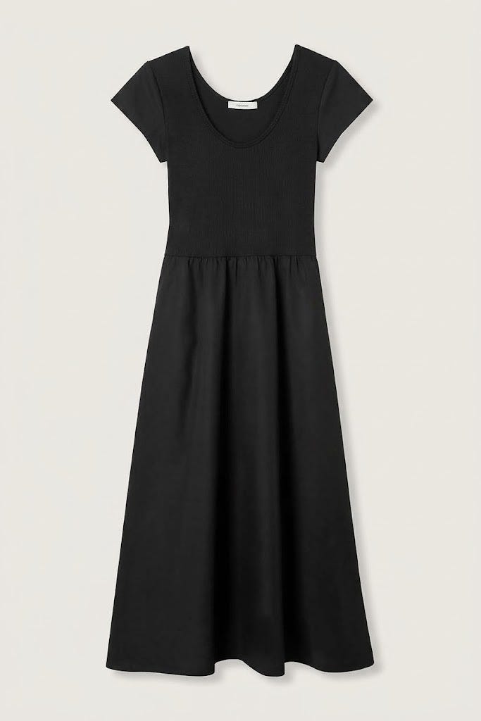 Robe-débardeur unie Femme