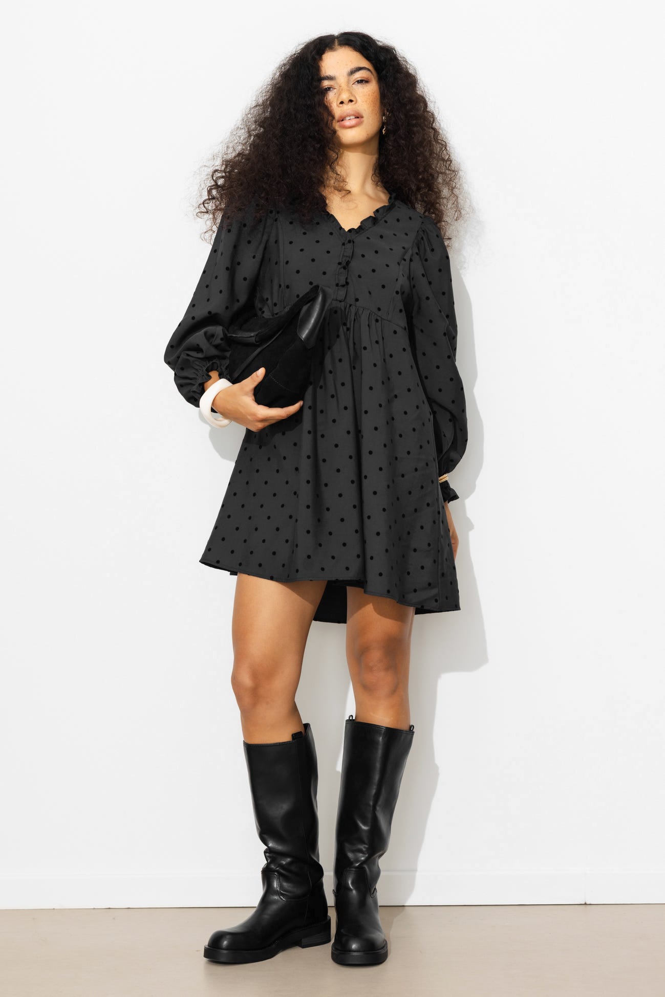 Short dotted dress