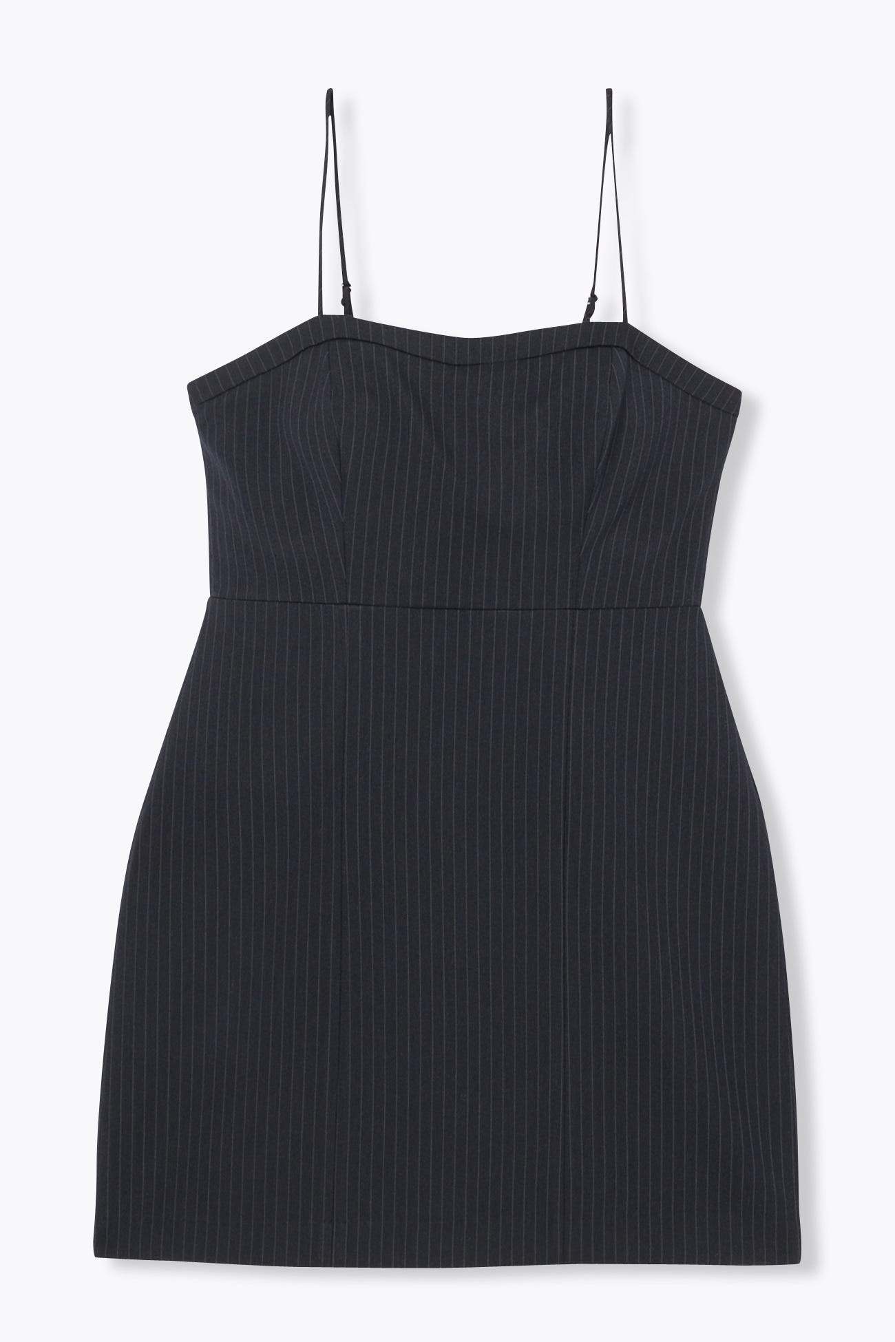 Robe courte bustier à rayures