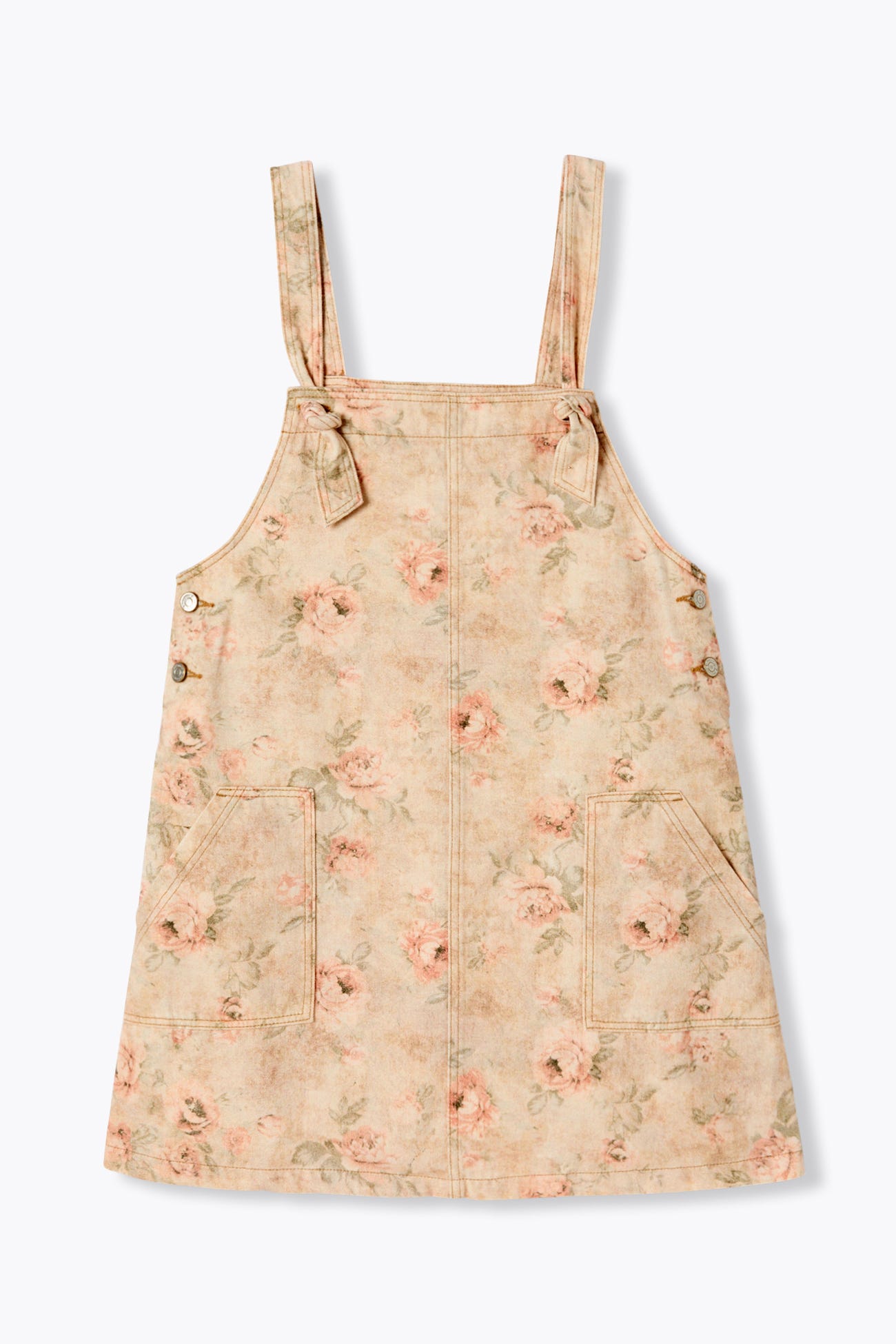 Robe salopette fleurie Femme