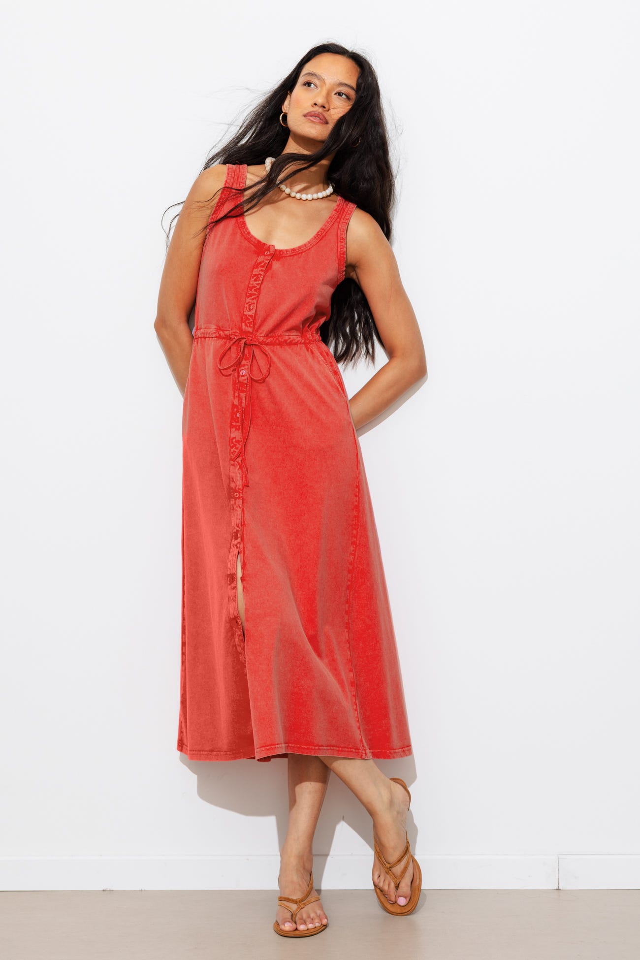 Vestido-camiseta liso