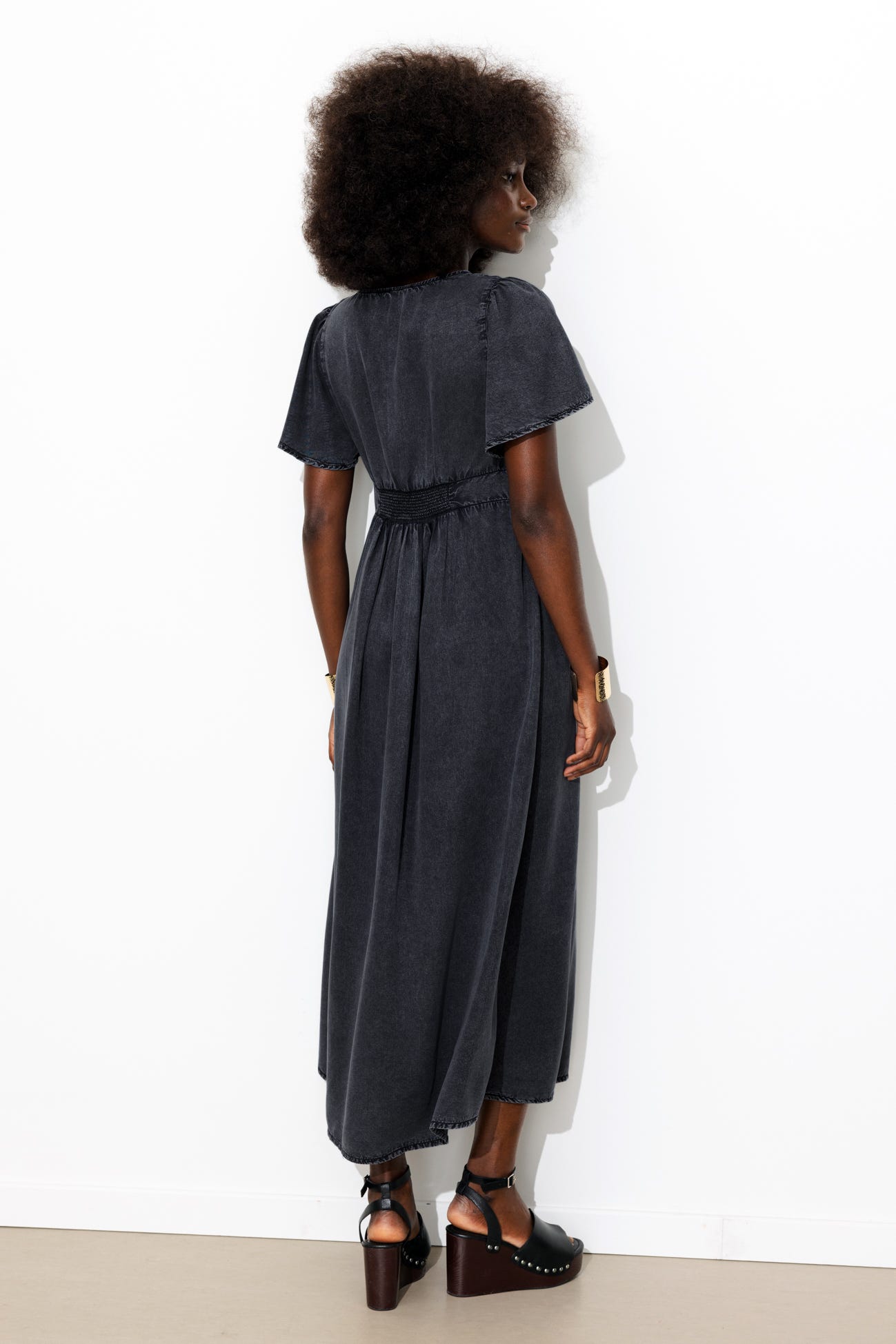 Robe longue en lyocell Femme