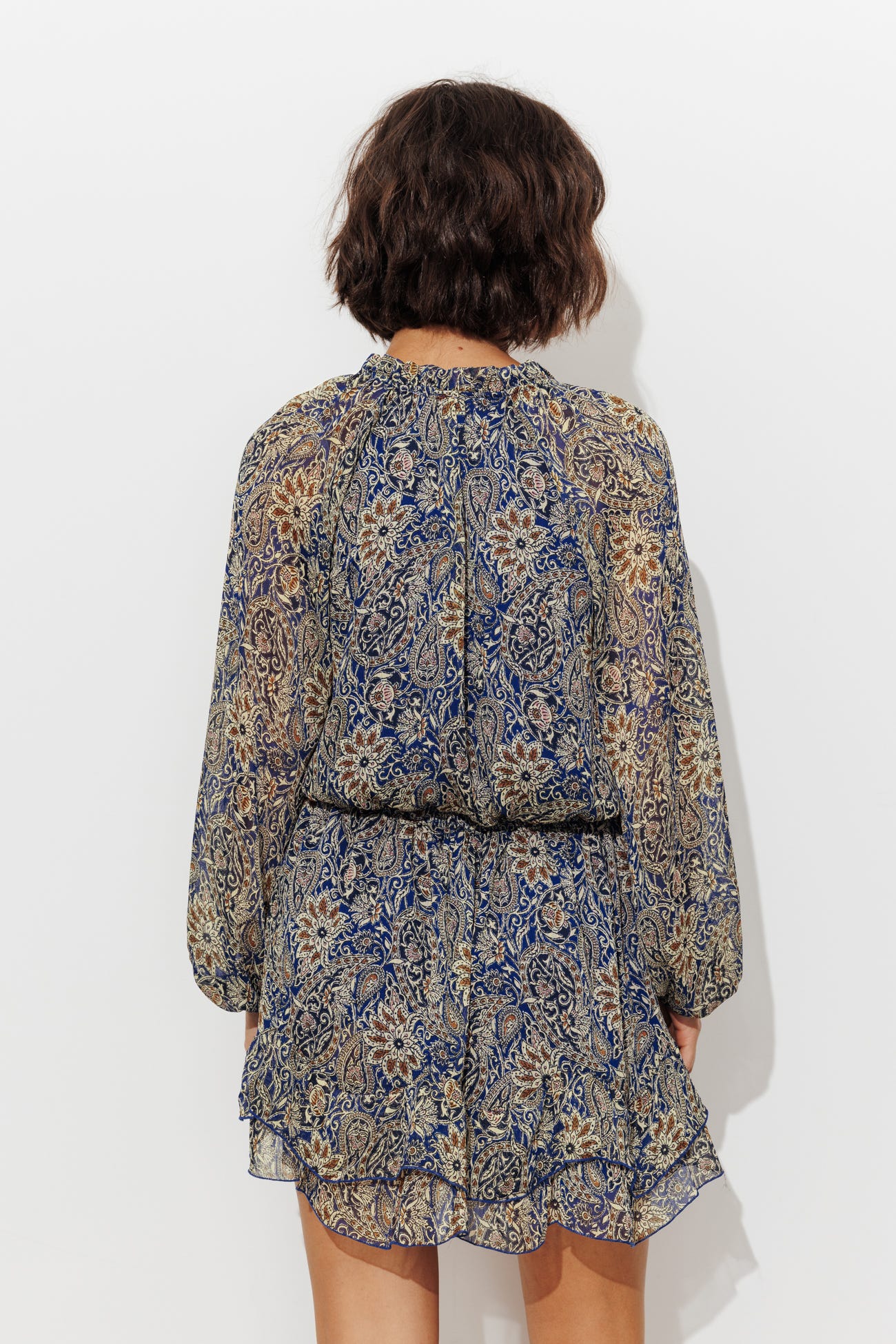 Robe courte imprimée Femme