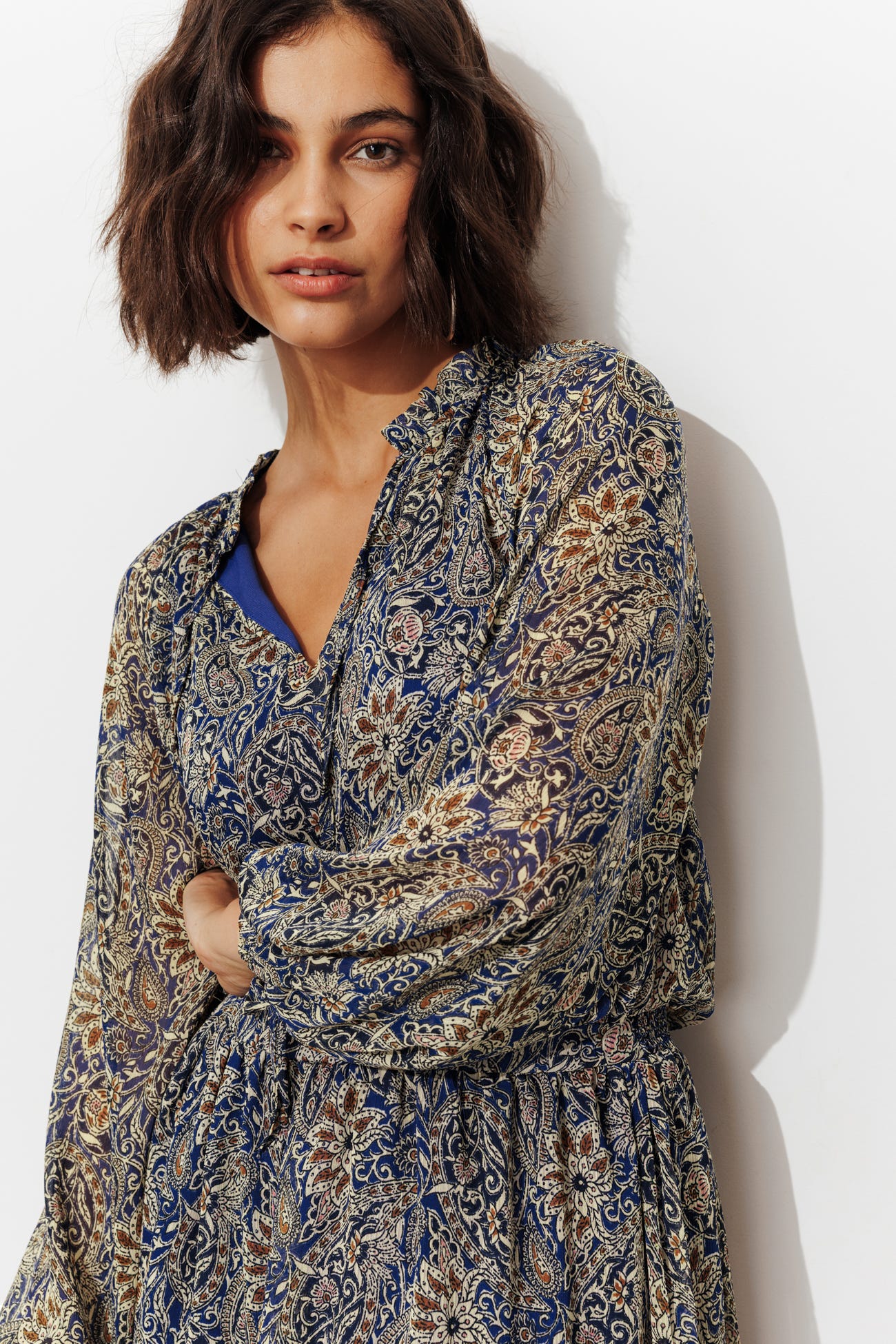 Robe courte imprimée Femme