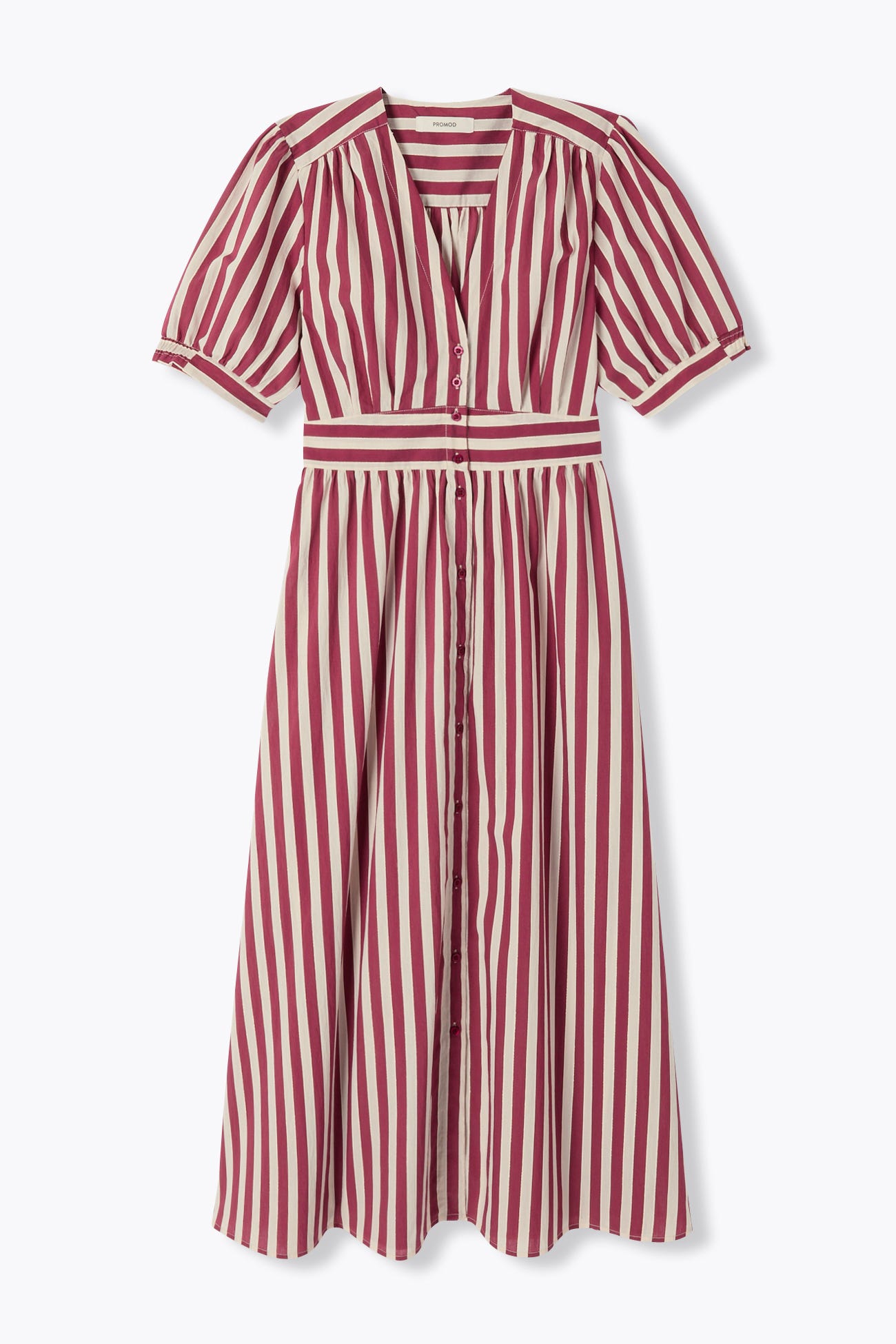 Robe longue rayée Femme
