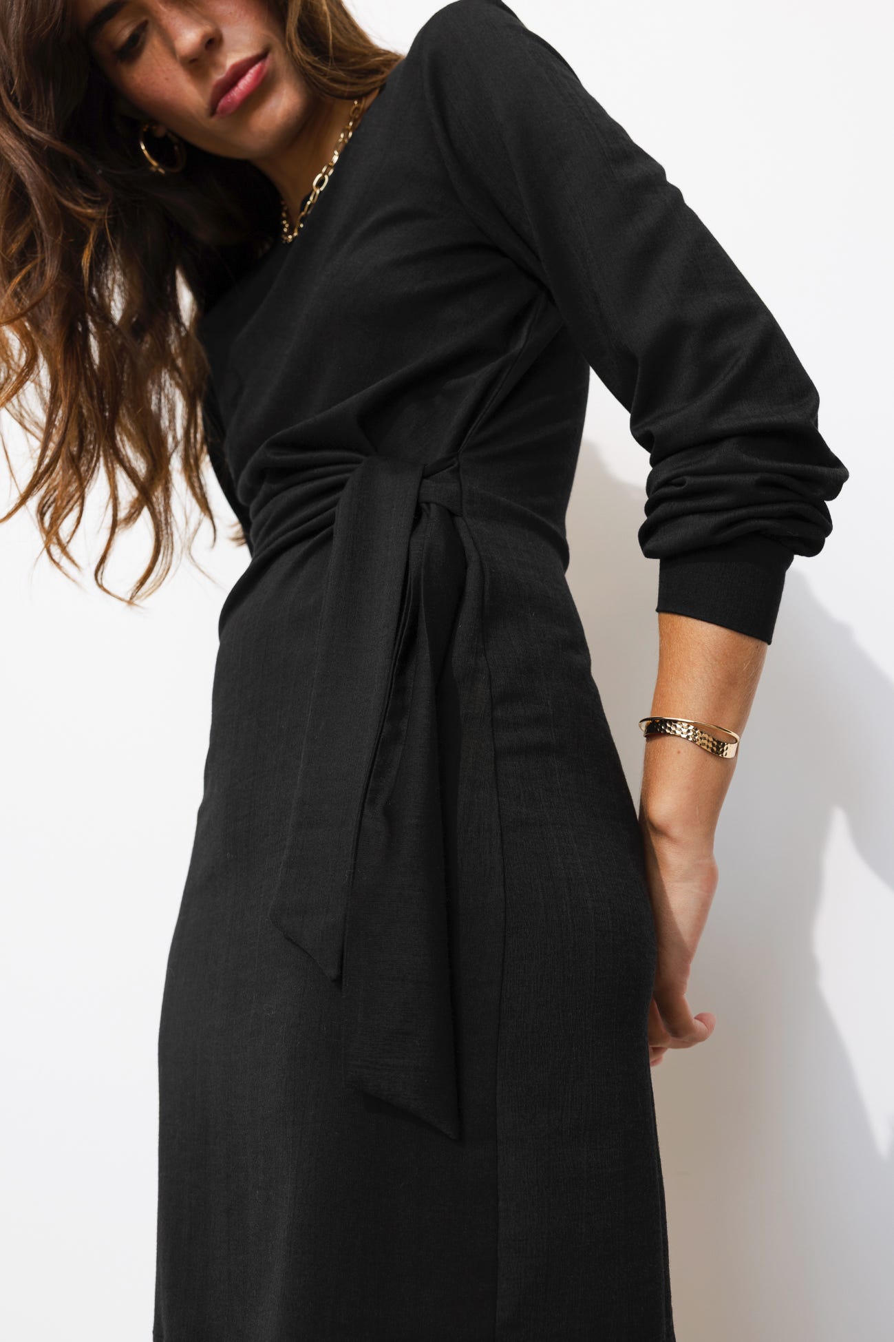 Robe courte à noeud Femme