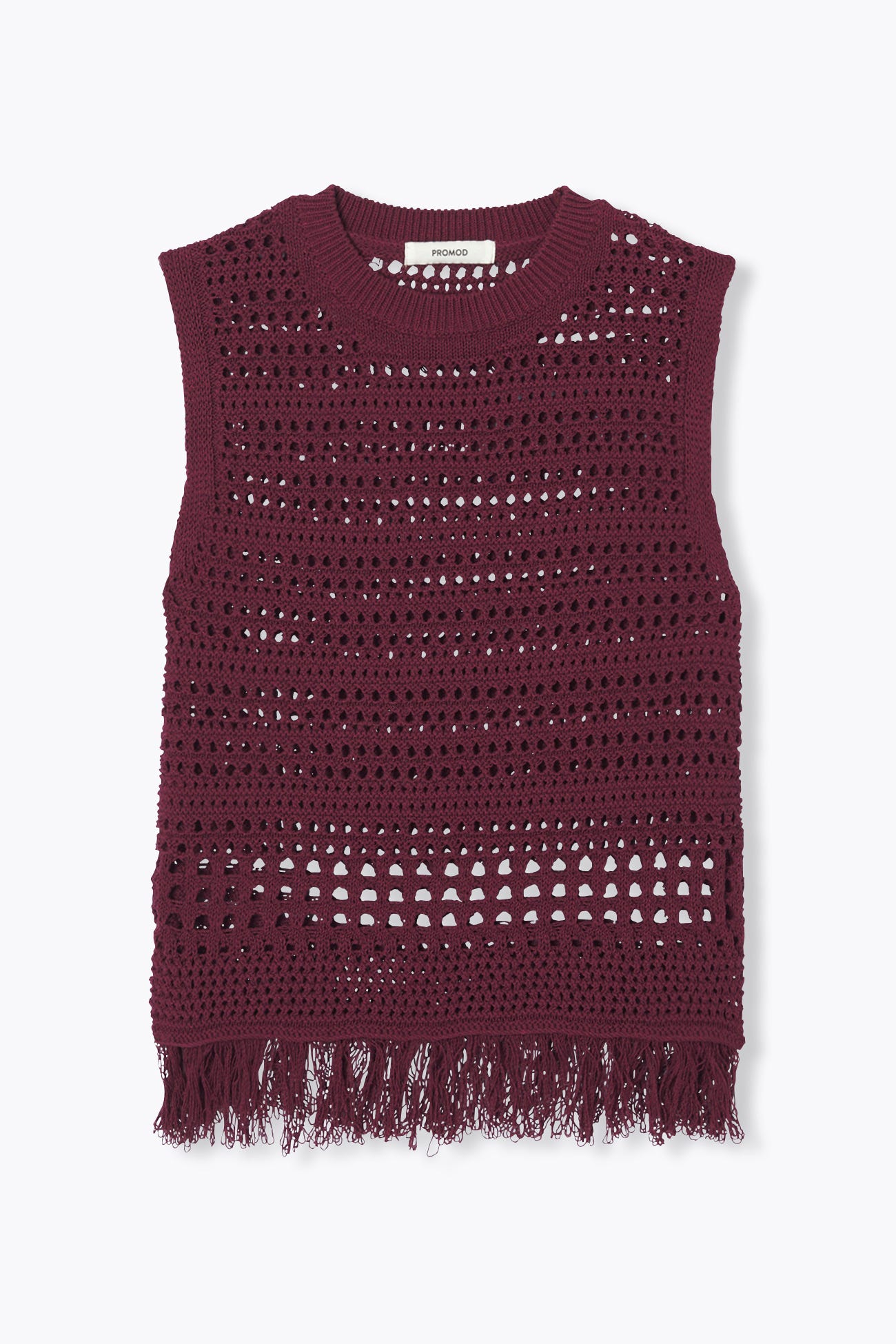 Sweter bez rękawów crochet
