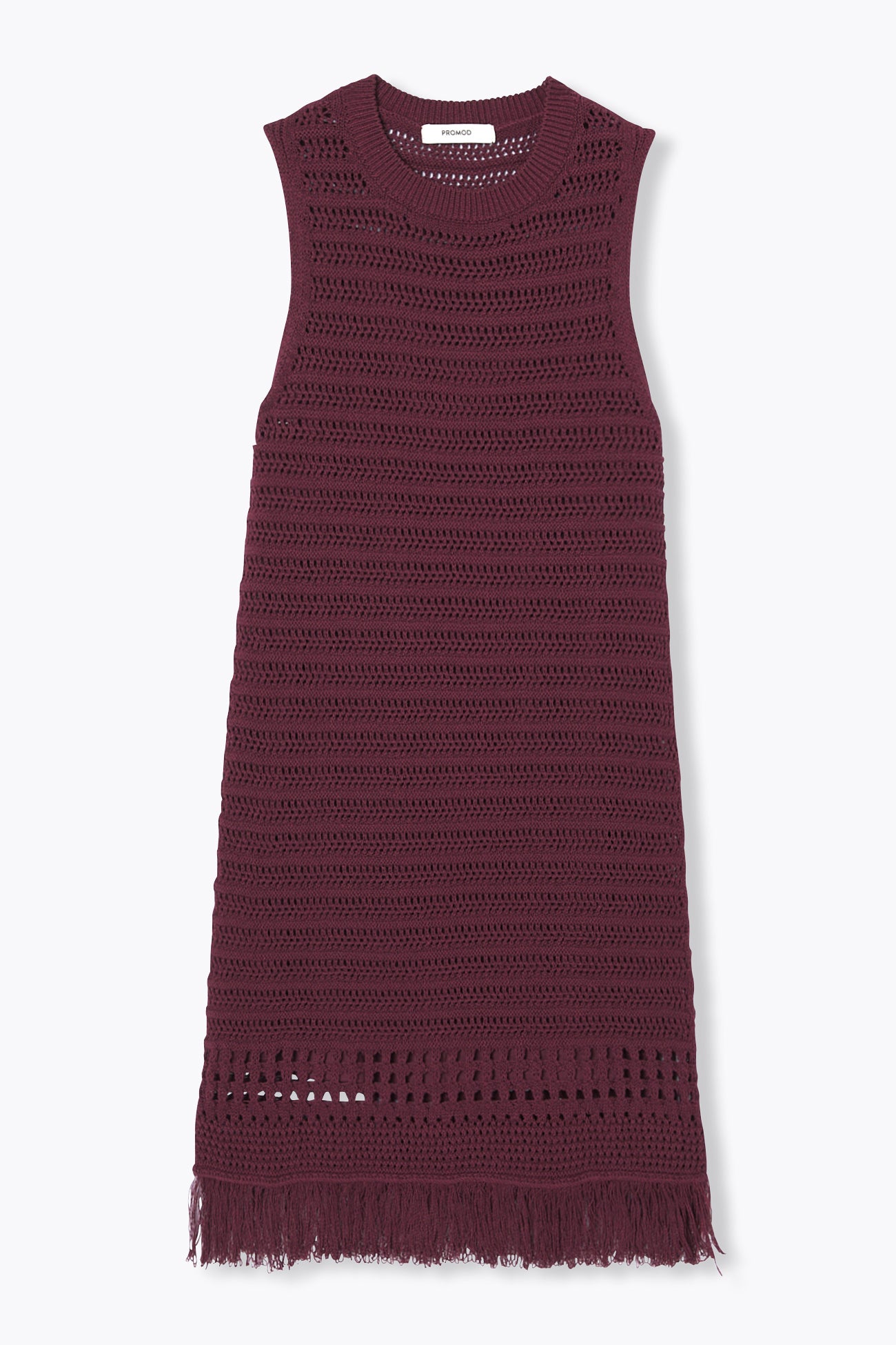 Sukienka mini crochet - Bordowy