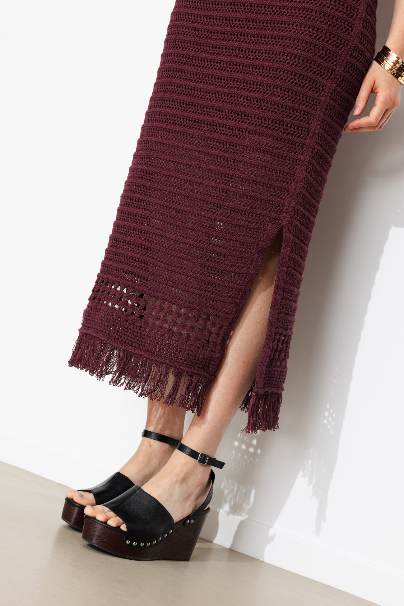 Długa sukienka crochet