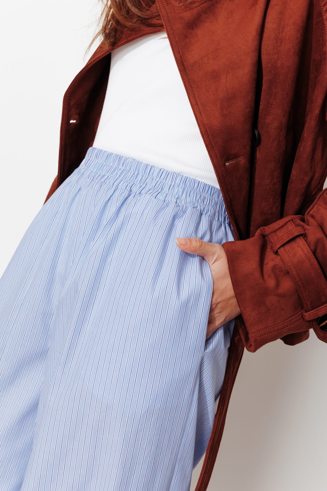 Pantalon aladin rayé Femme