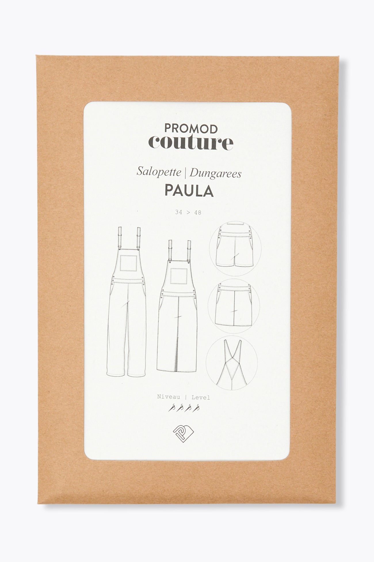Patron papier salopette PAULA - Unique