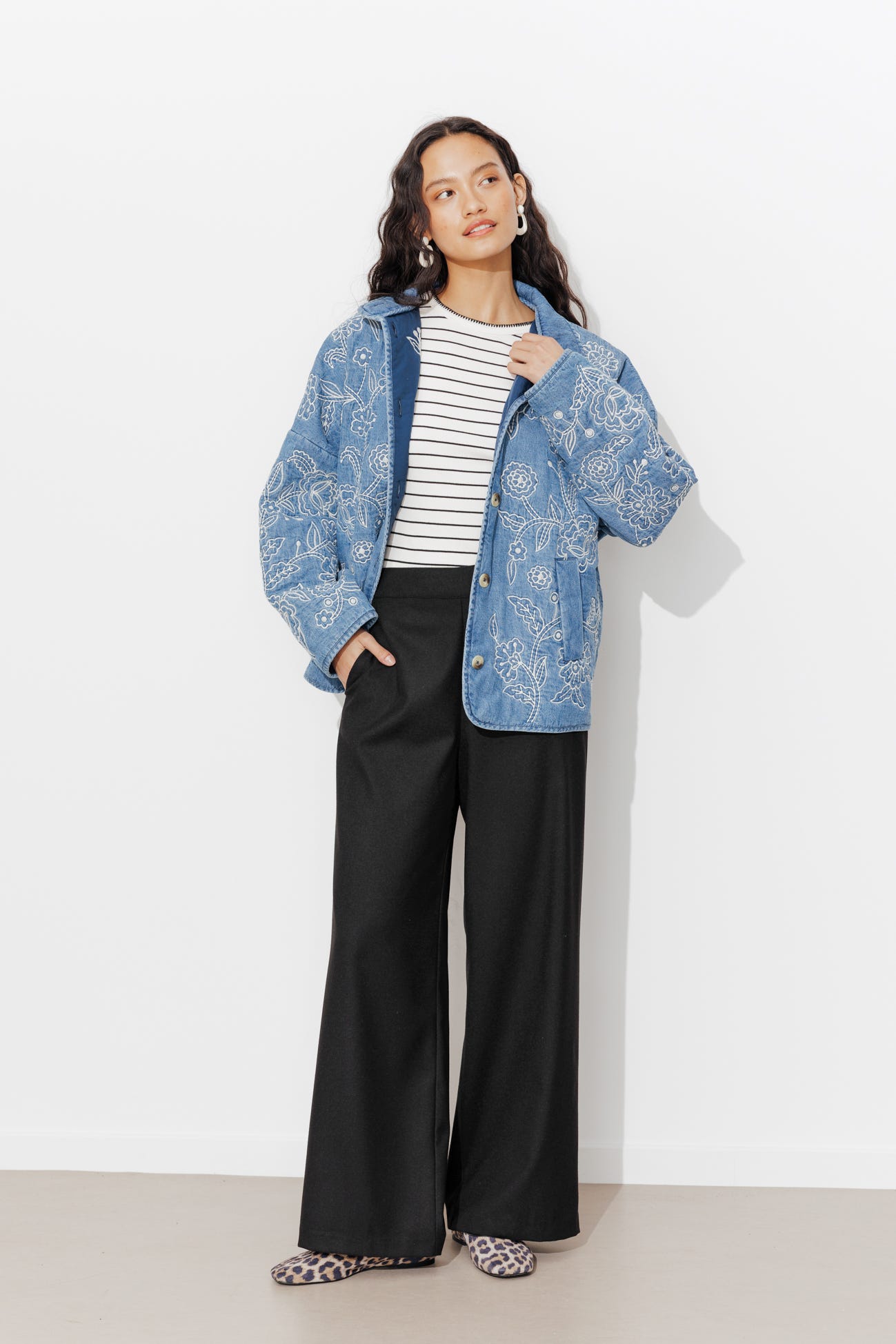 Pantalon large Femme