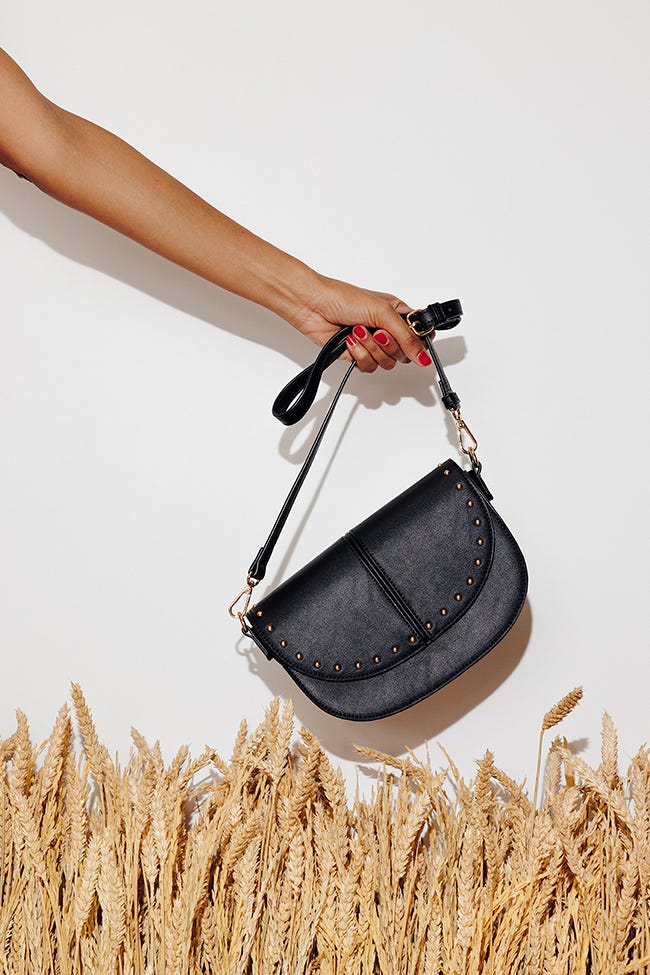 Studded crossbody bag