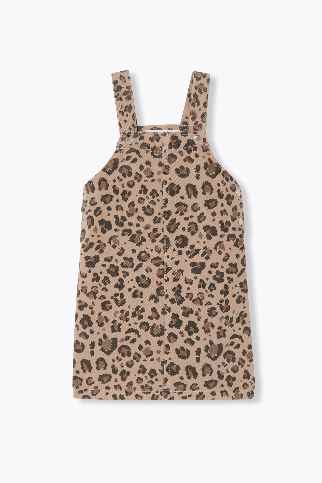 Vestido-peto leopardo niña