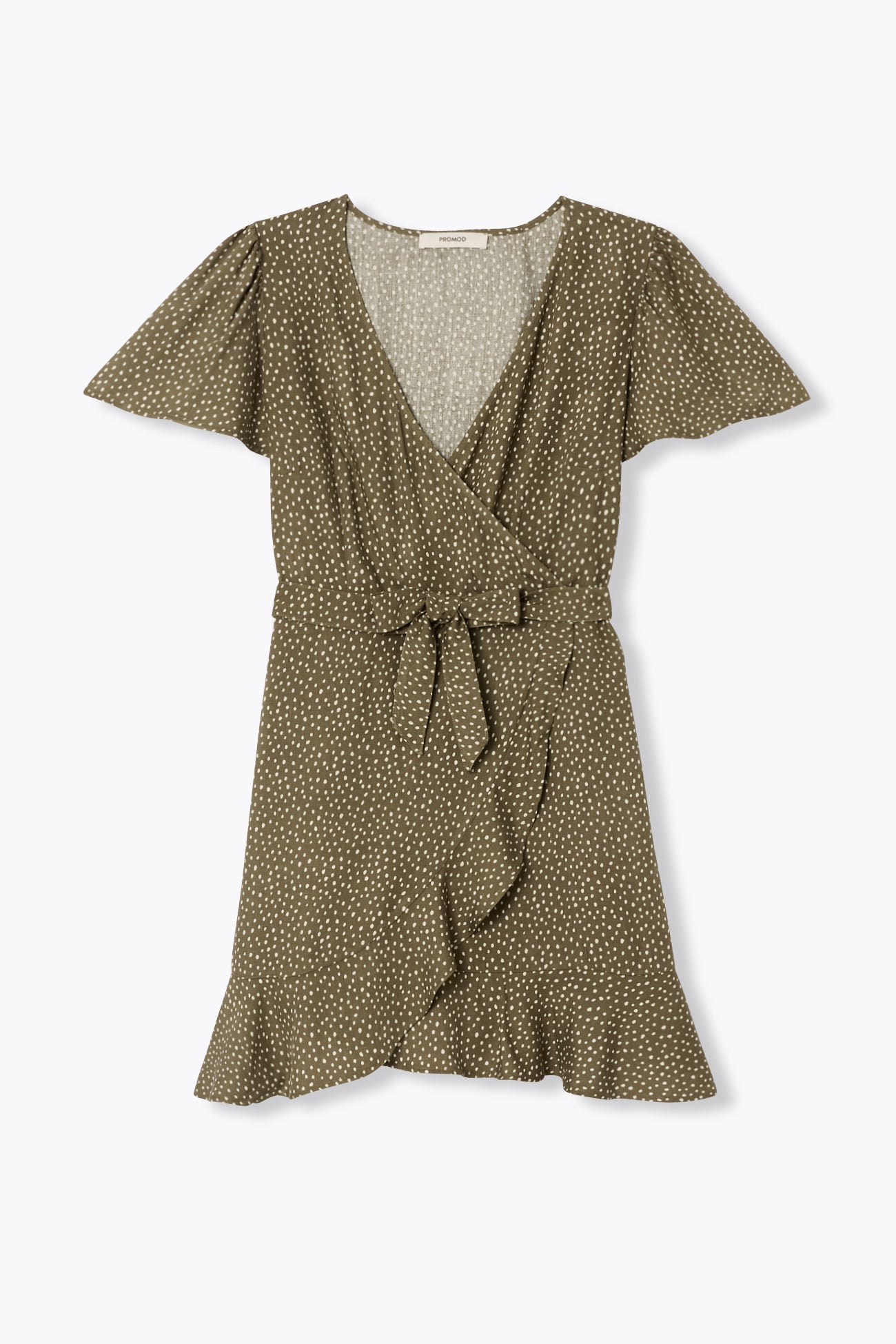 Robe courte volantée Femme