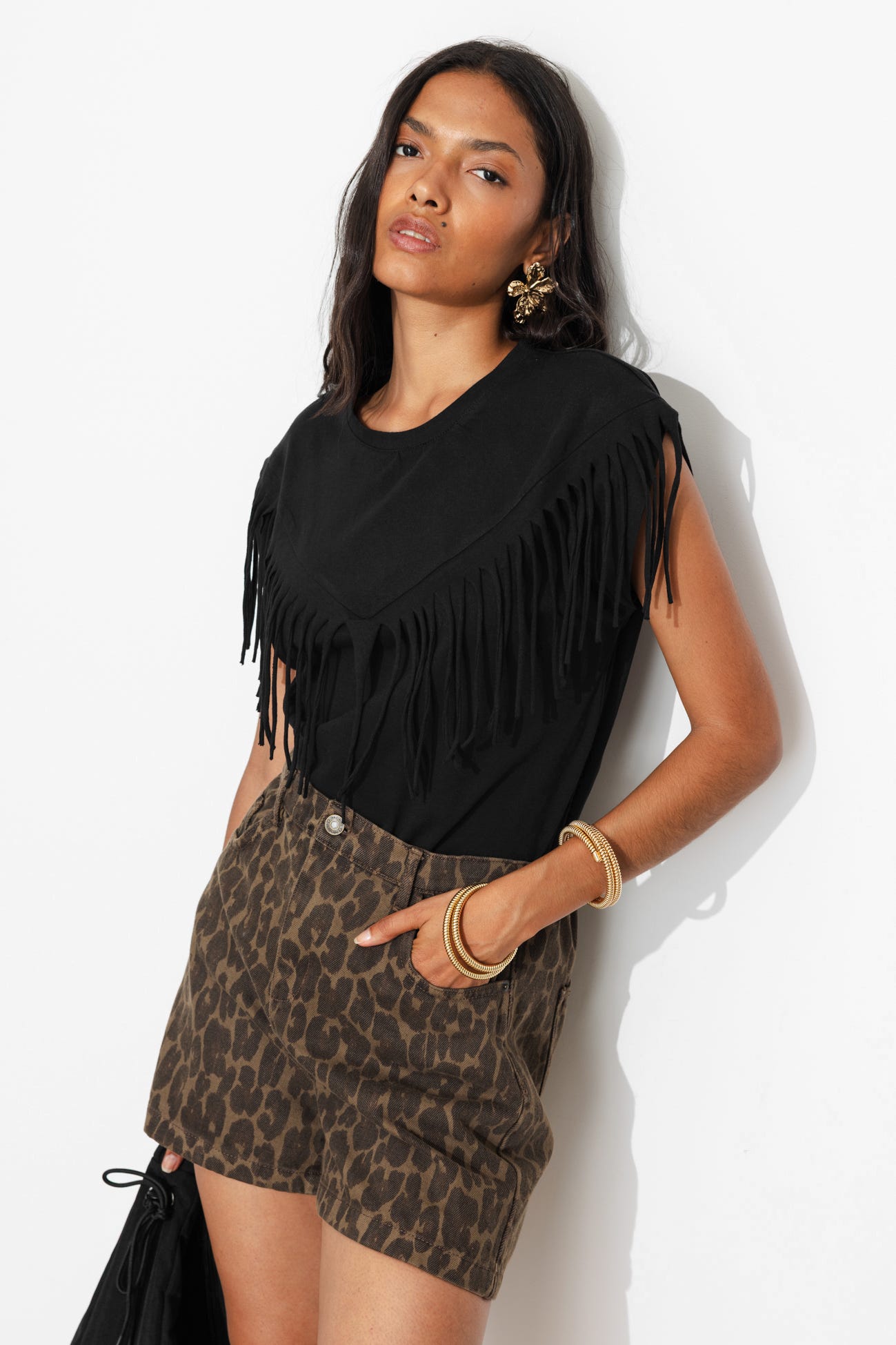 T-shirt à franges Femme