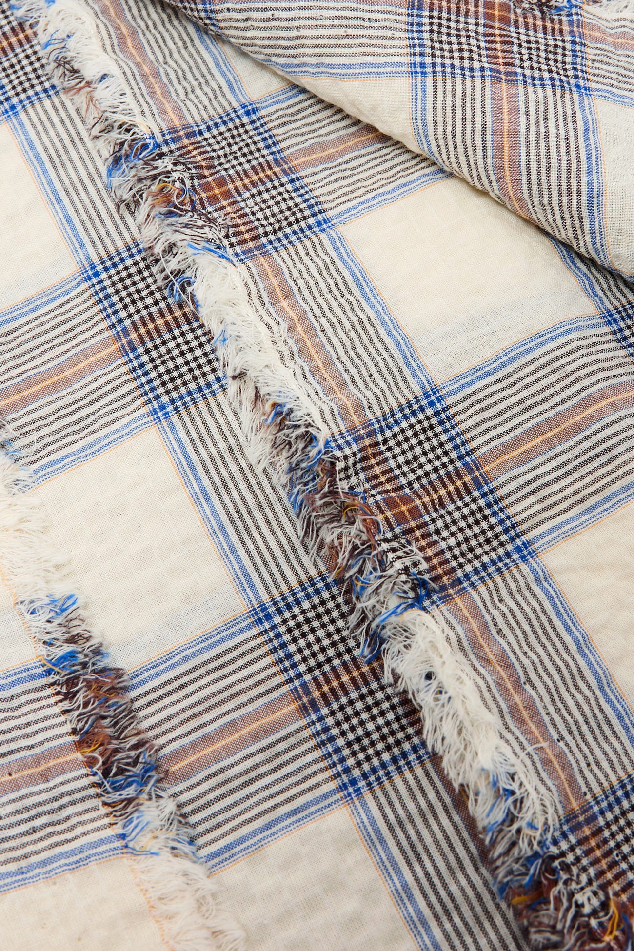 Coupon 3m à carreaux en coton