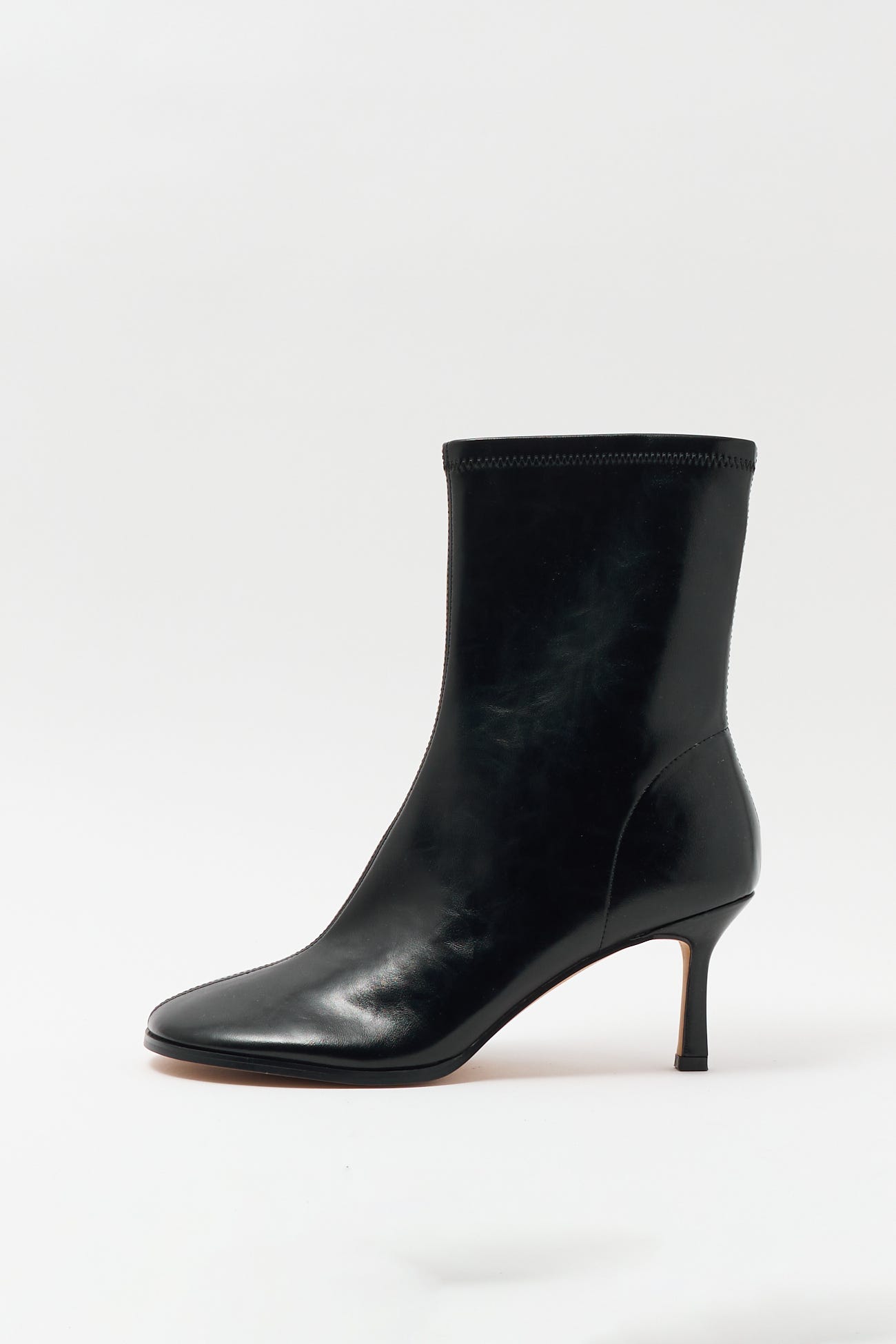 Boots zippées à talon Femme