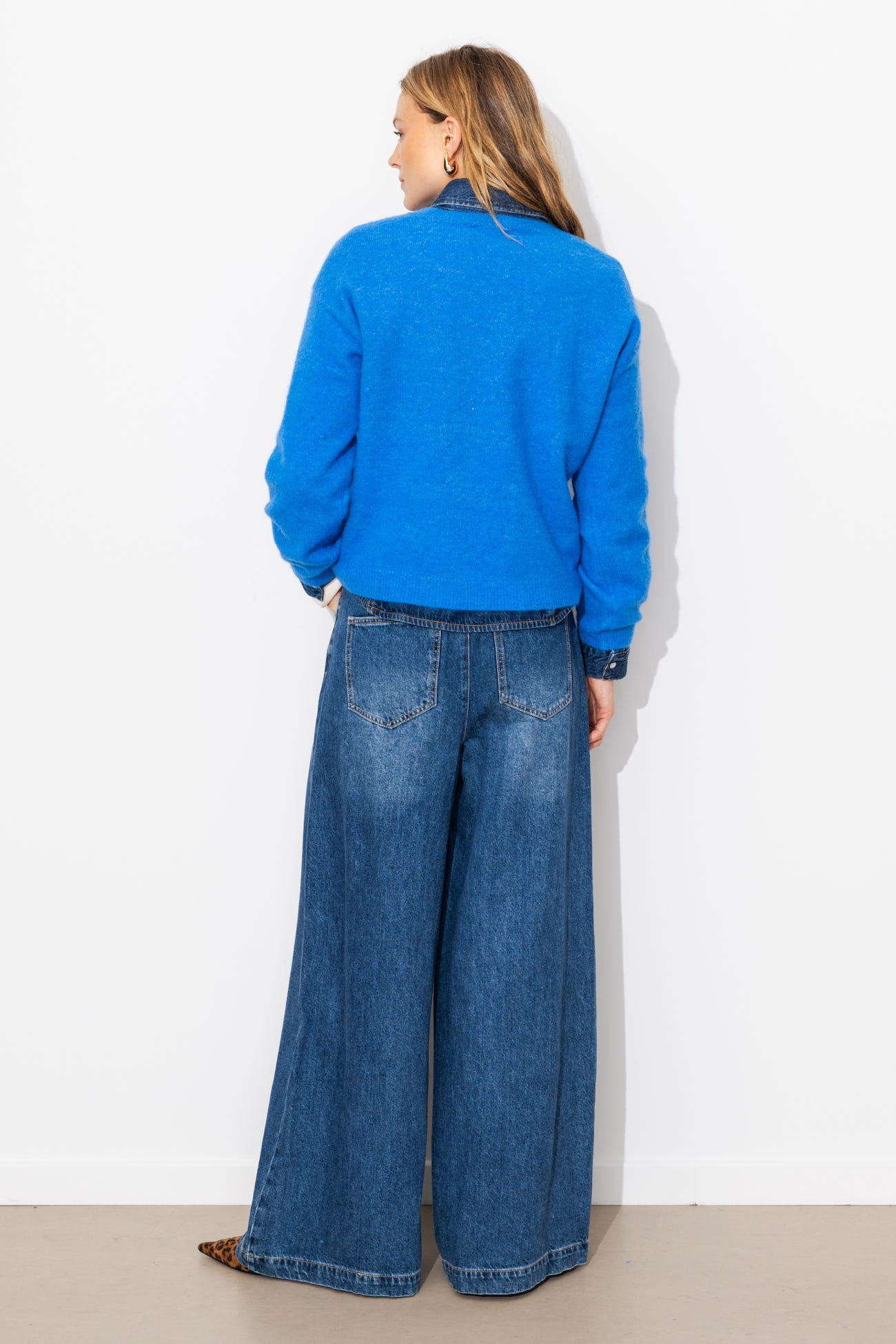 Pull col V Femme